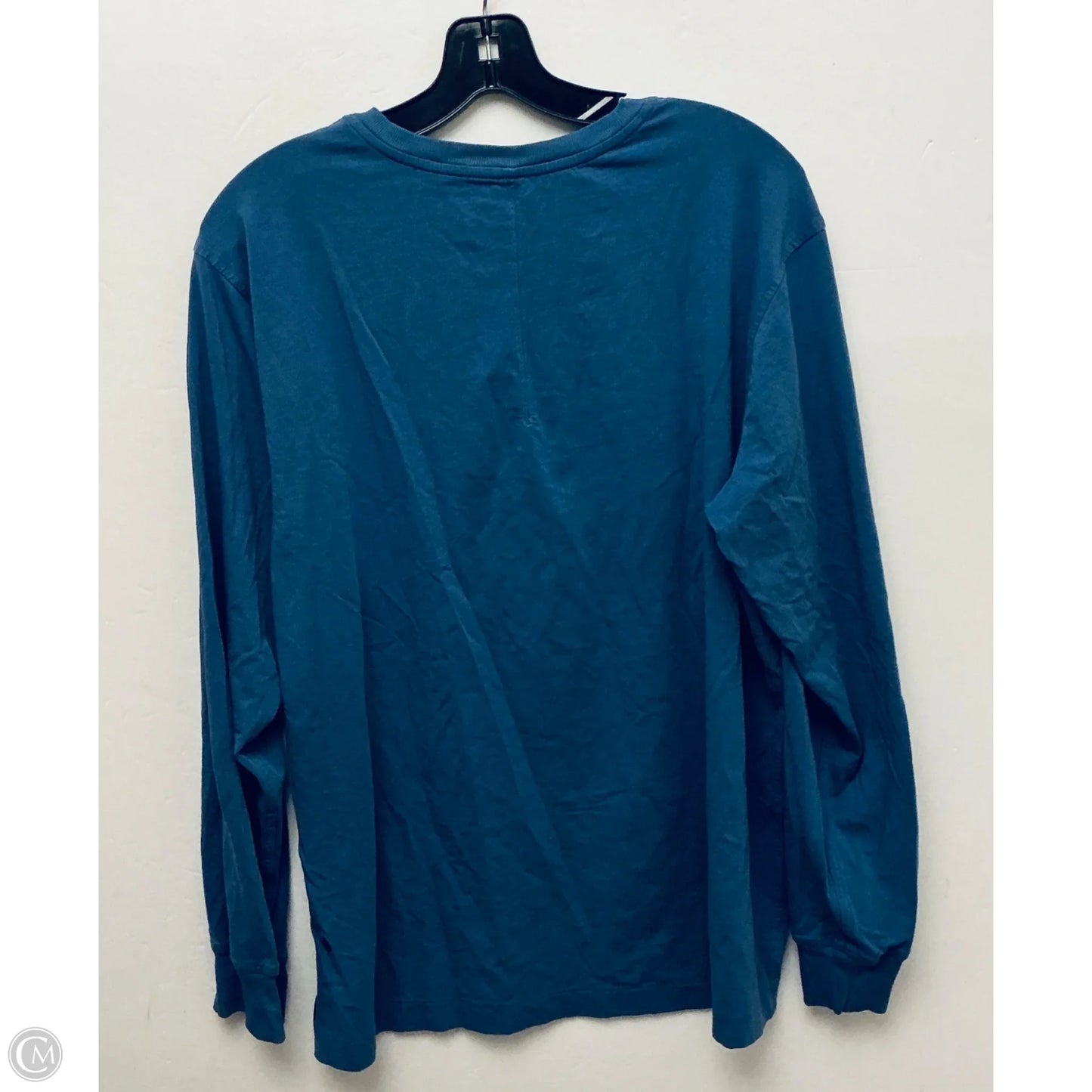 Athletic Top Long Sleeve Collar By Lululemon In Blue, Size: 10