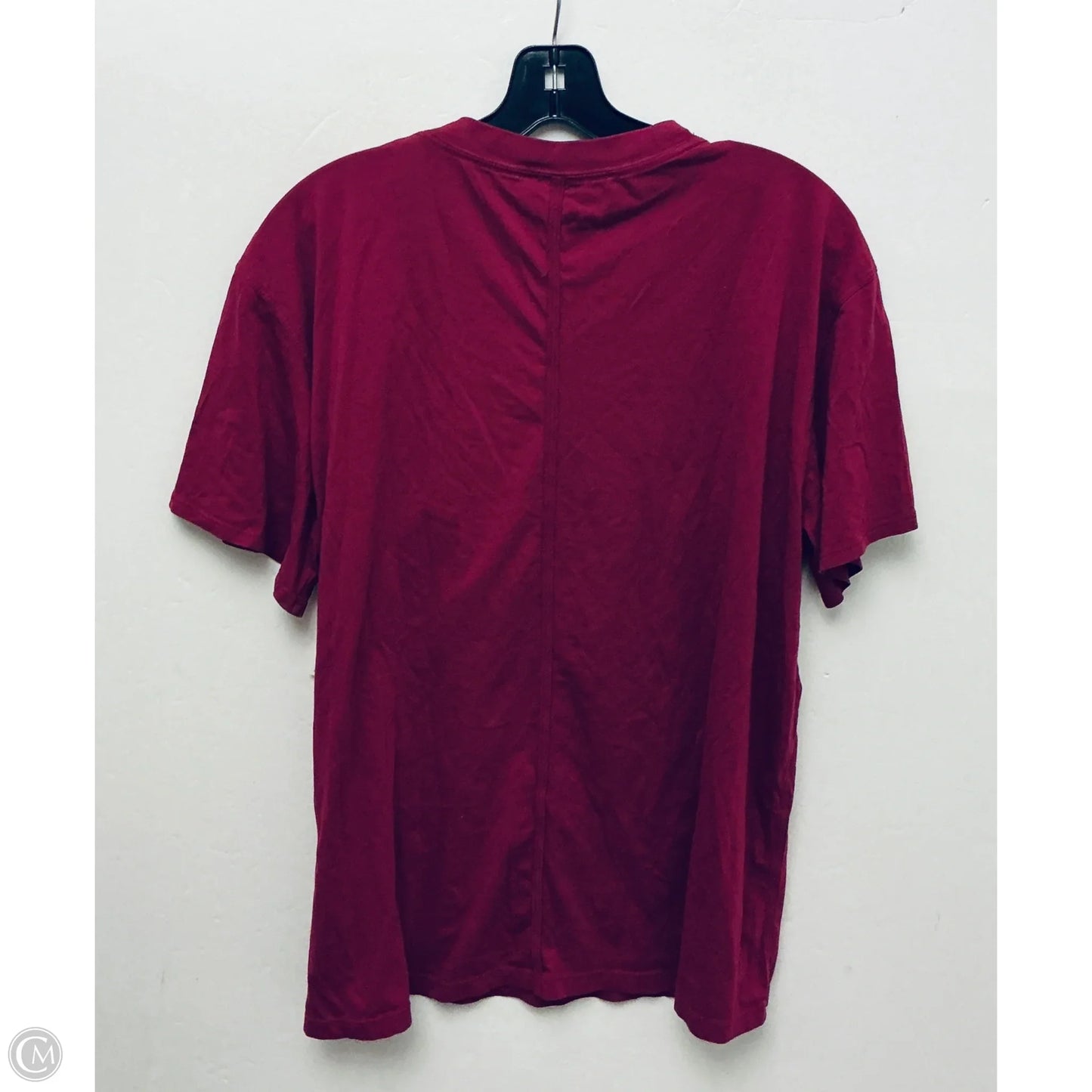 Athletic Top Short Sleeve By Lululemon In Pink, Size: 10