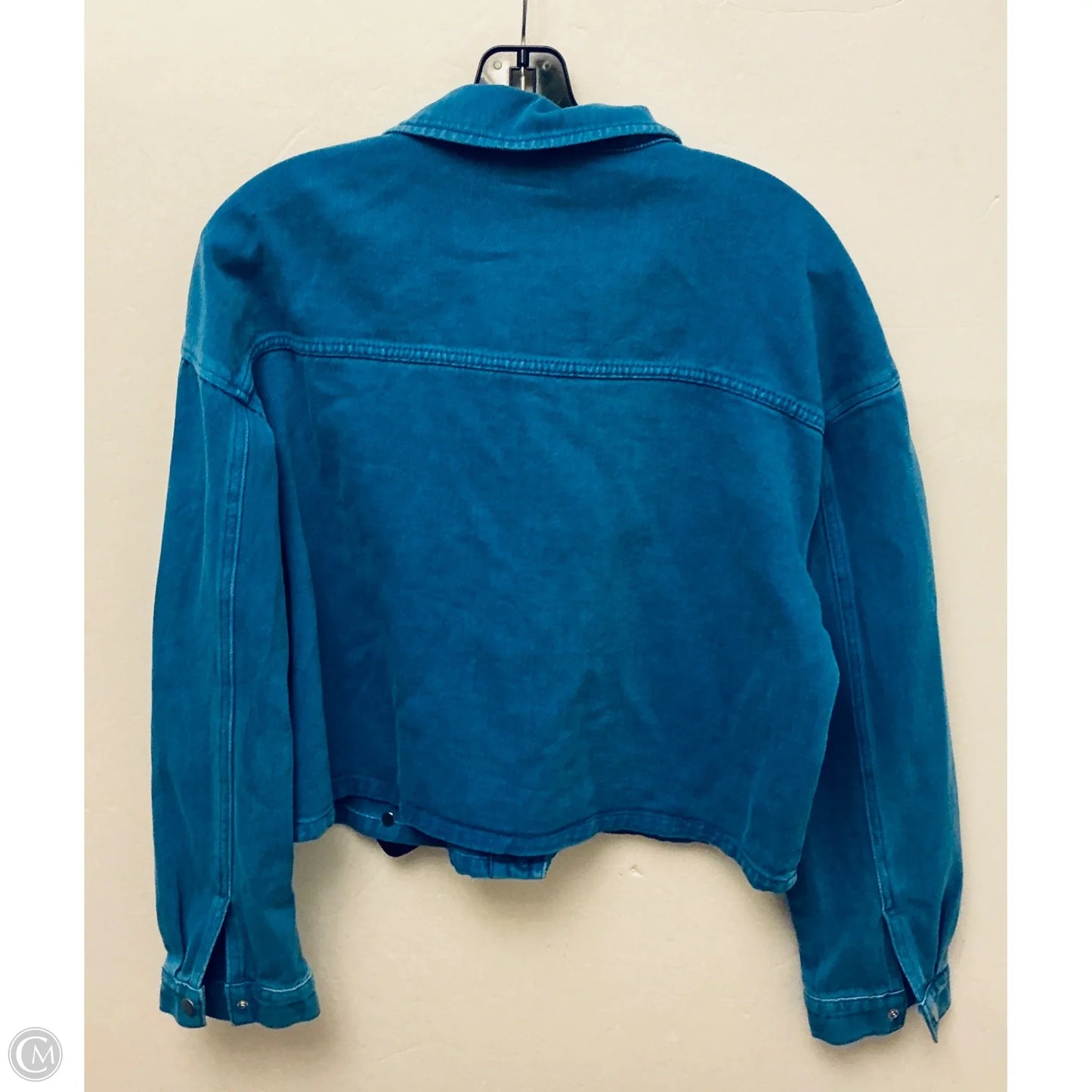 Jacket Shirt By Easel In Blue, Size: L