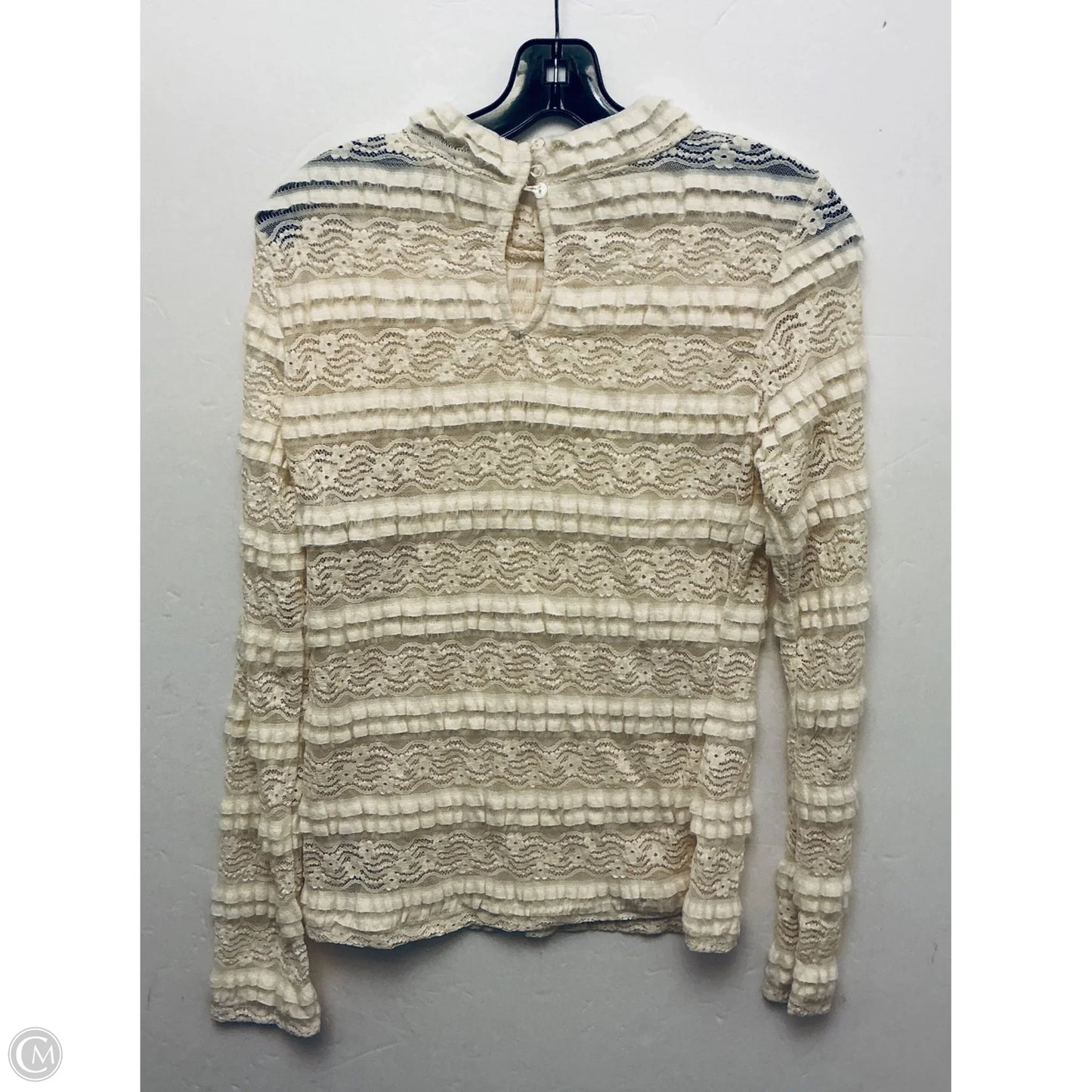 Top Long Sleeve By White Birch In Cream, Size: L