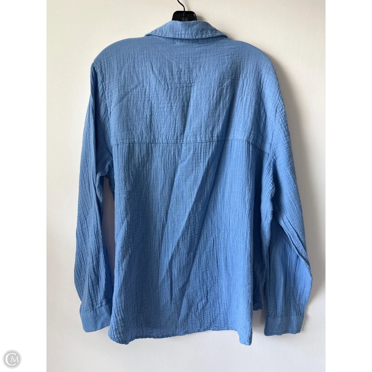 Top Long Sleeve By Beachlunchlounge In Blue, Size: Xl