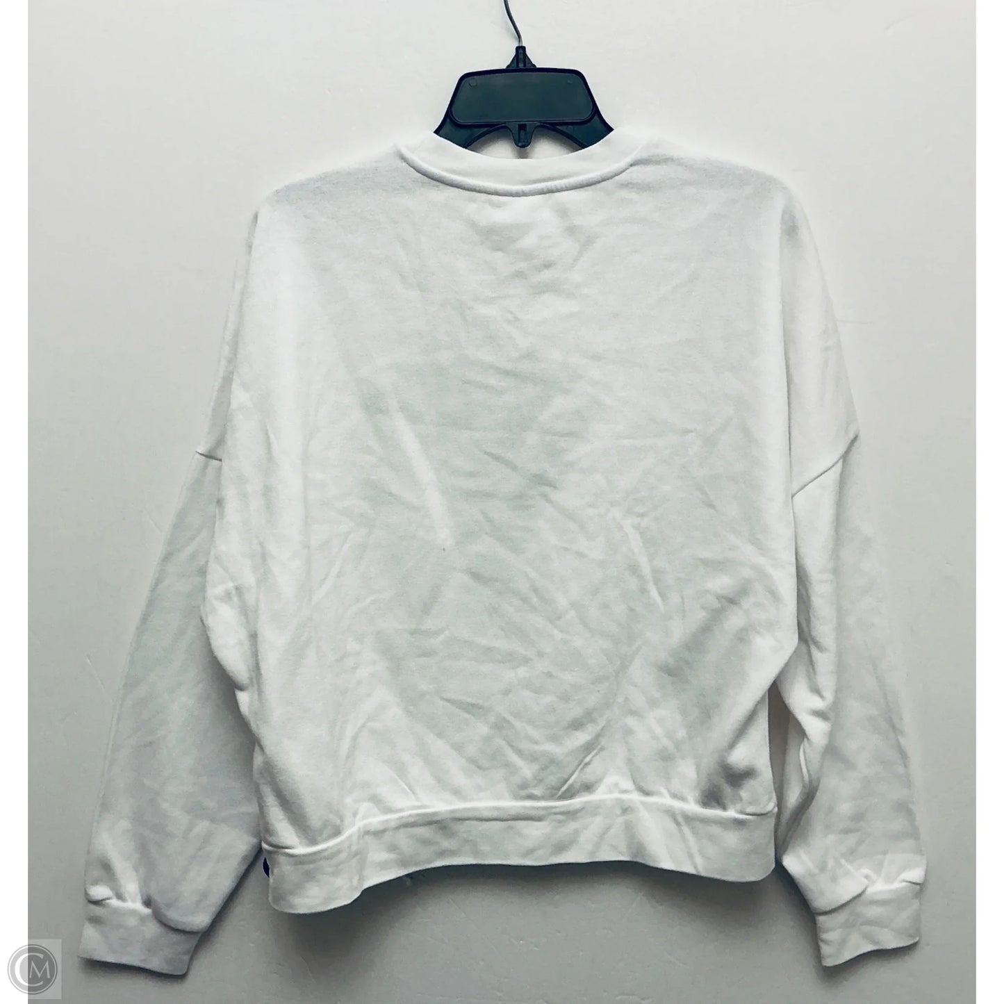 Sweatshirt Crewneck By Adidas In White, Size: M
