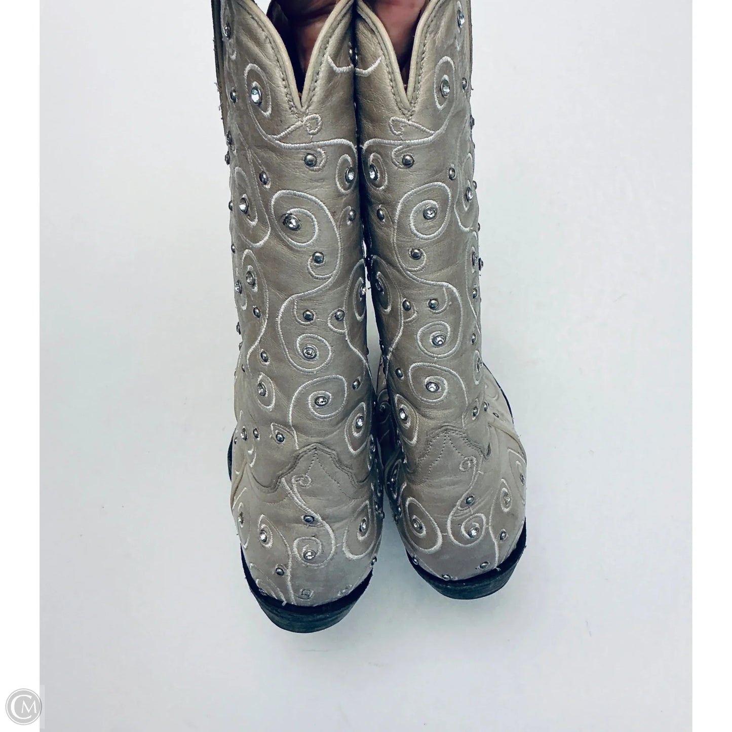 Boots Western By Clothes Mentor In Beige, Size: 6