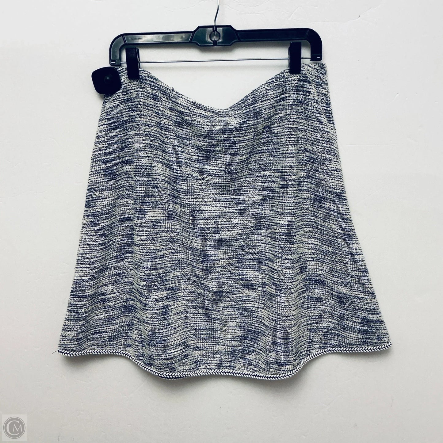 Skirt Midi By Max Studio In Blue & White, Size: Xl