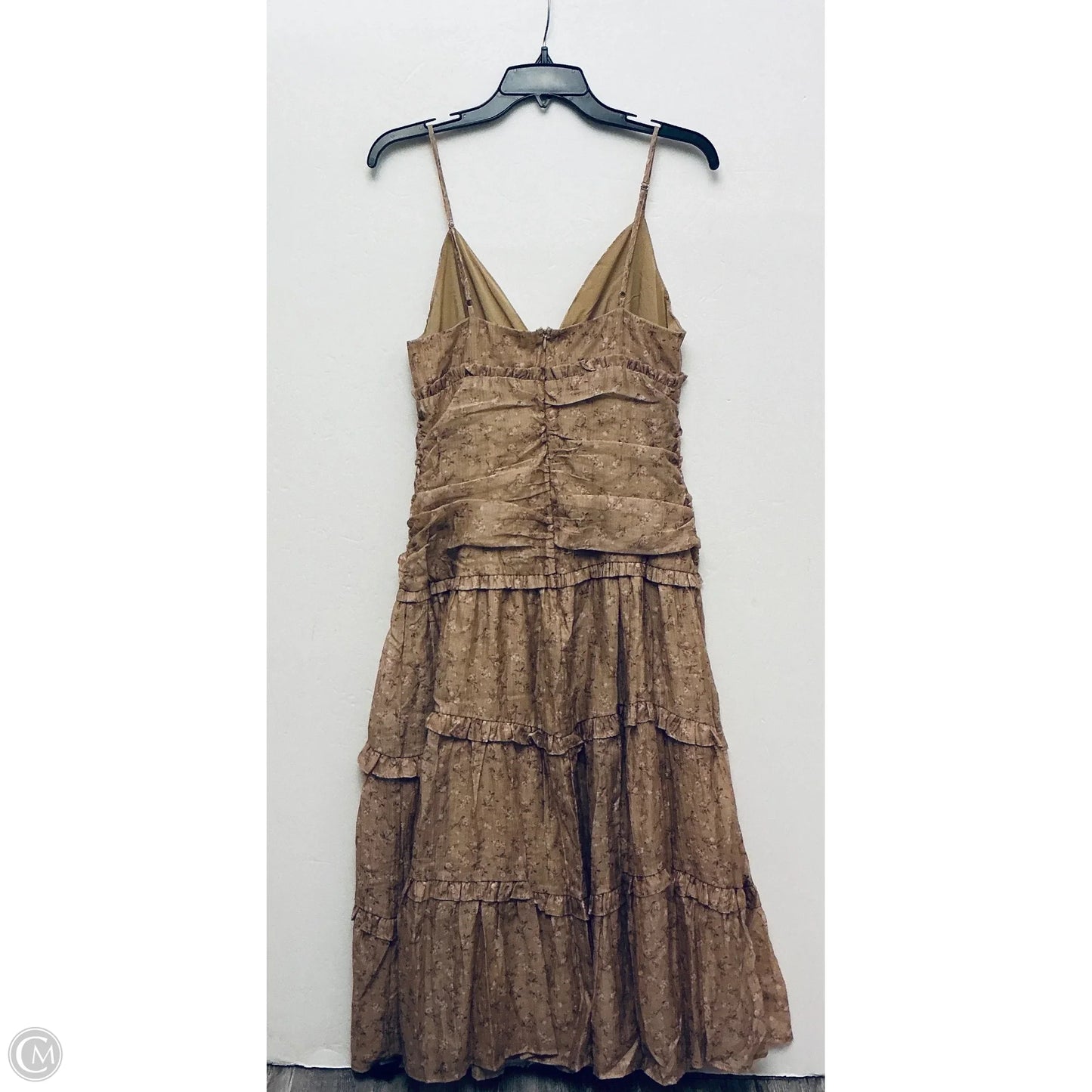 Dress Casual Midi By Storia In Brown, Size: L