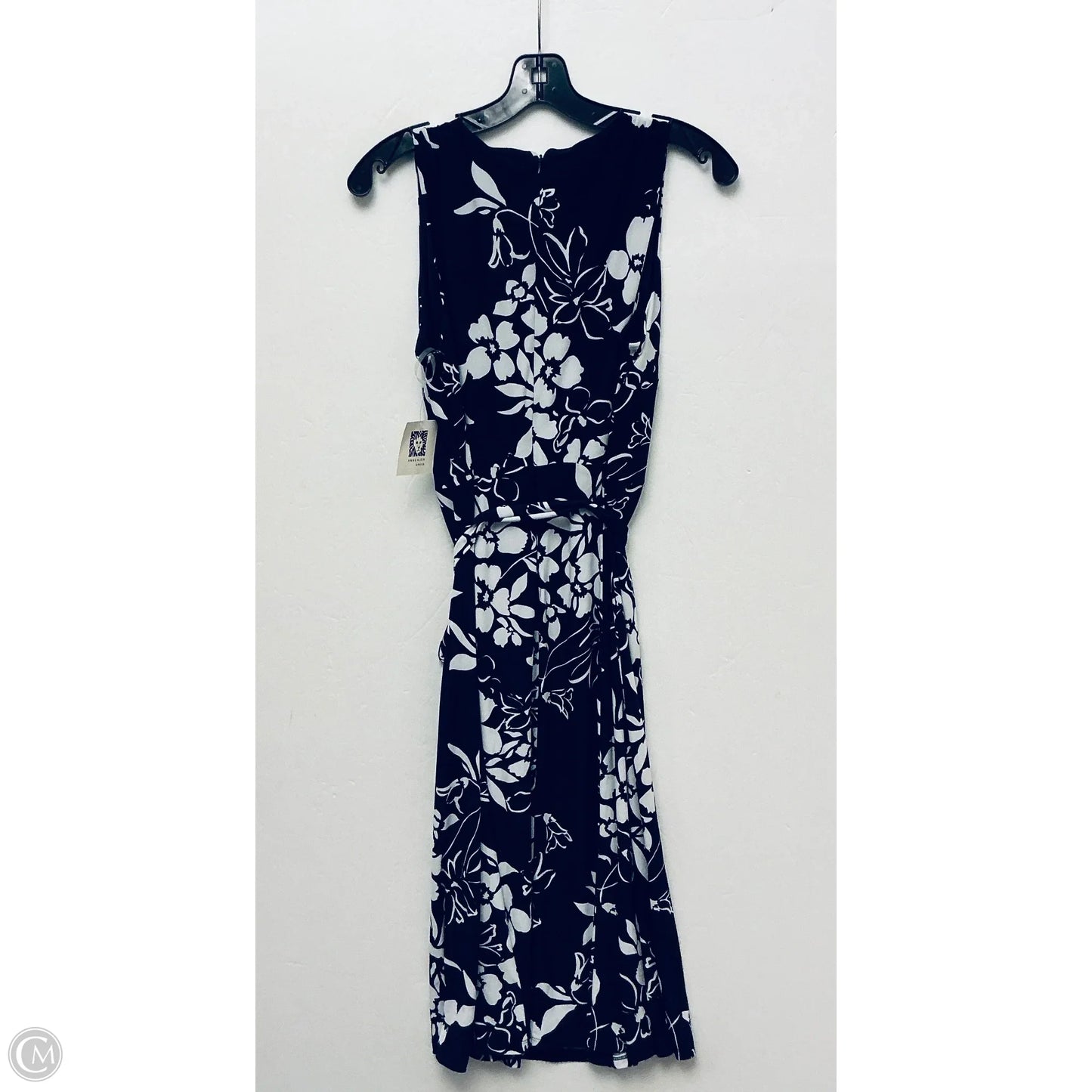 Dress Work By Anne Klein In Navy, Size: 8