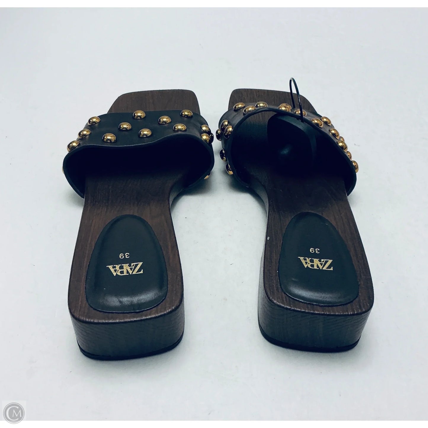 Sandals Flats By Zara In Black & Brown, Size: 8.5