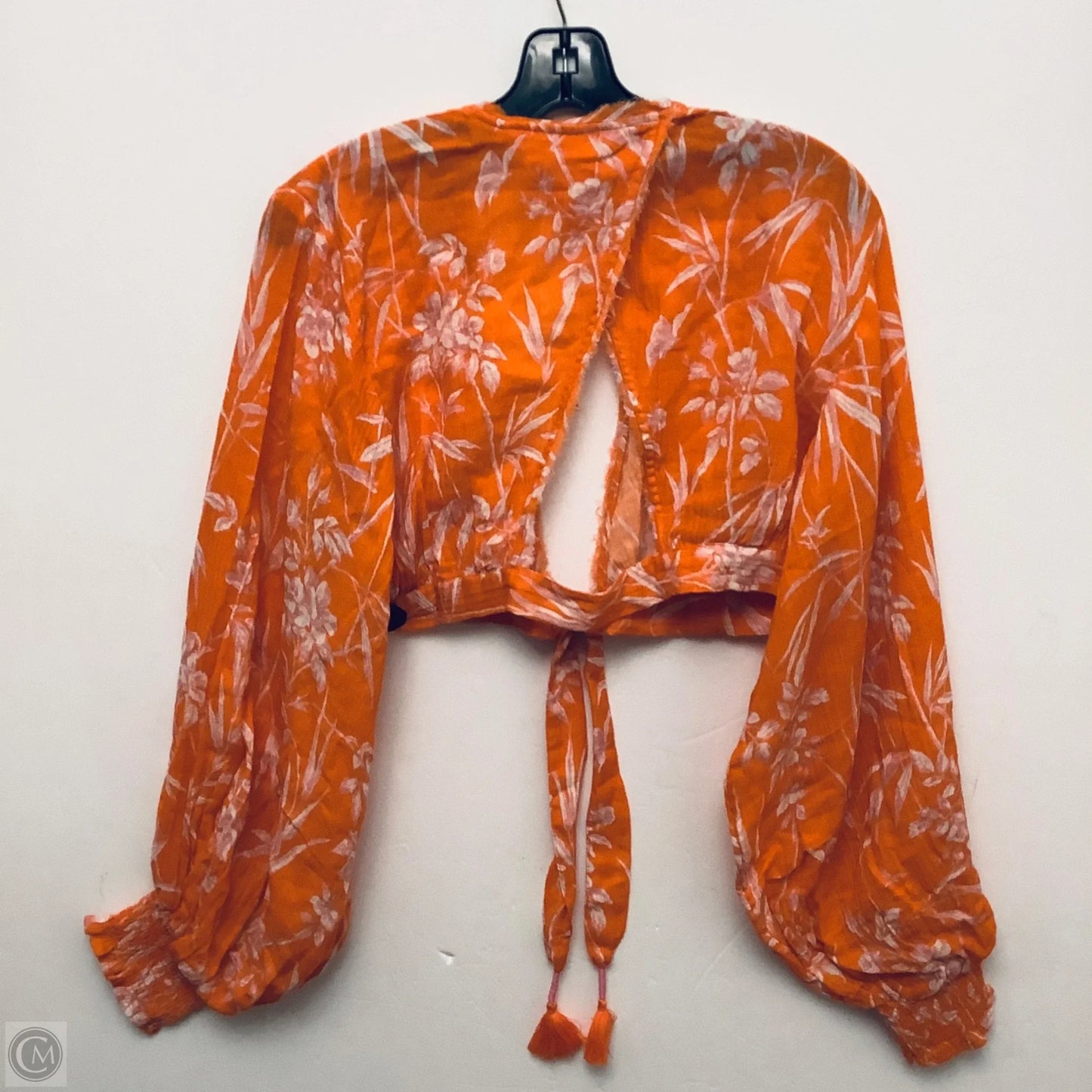 Top Long Sleeve By Anthropologie In Floral Print, Size: S