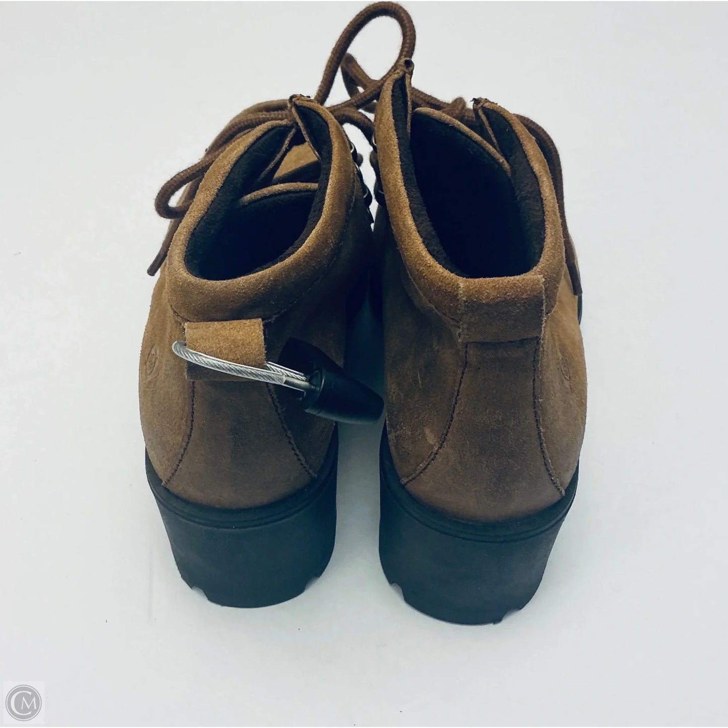 Boots Ankle Heels By Born In Brown, Size: 9.5