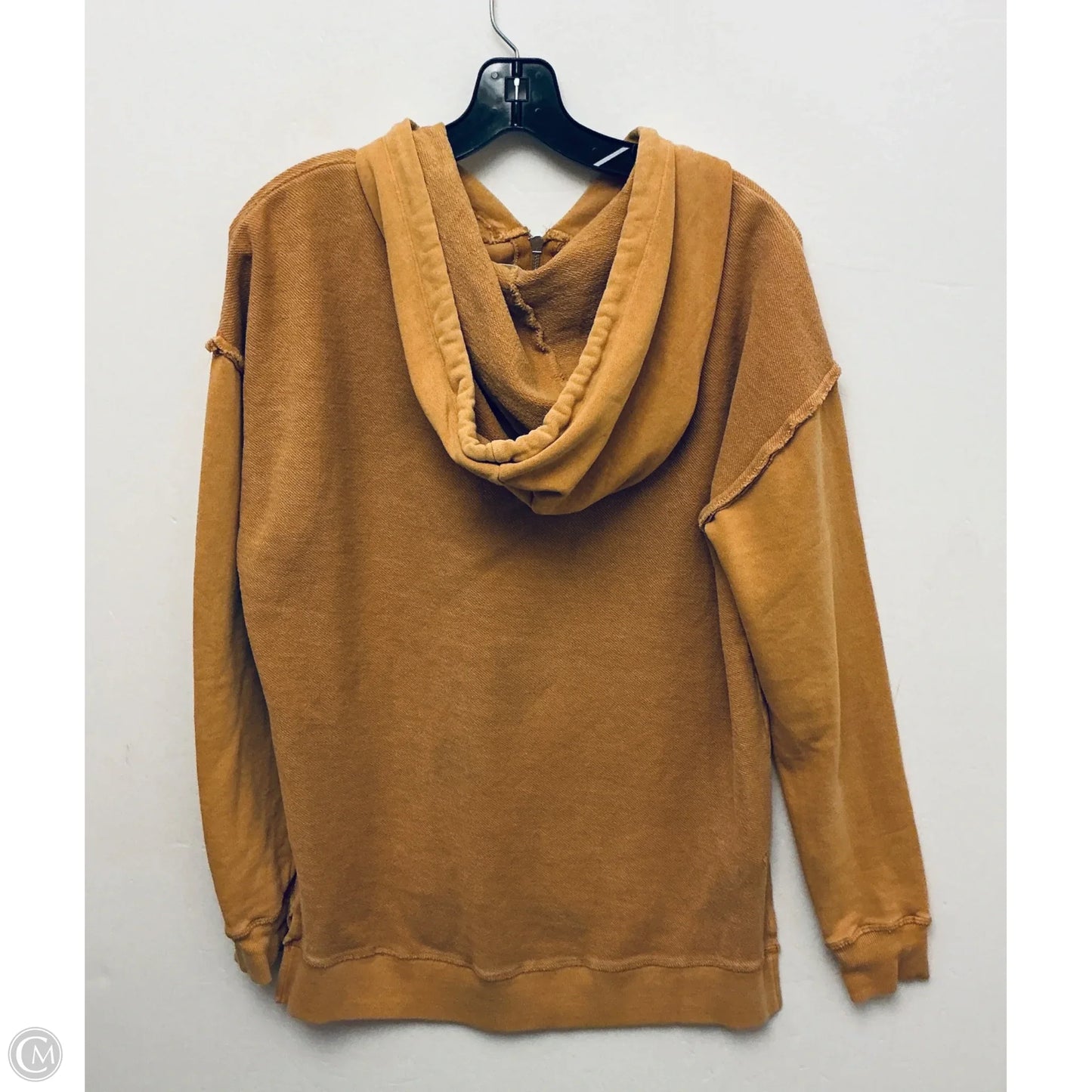 Sweatshirt Hoodie By Bke In Yellow, Size: M