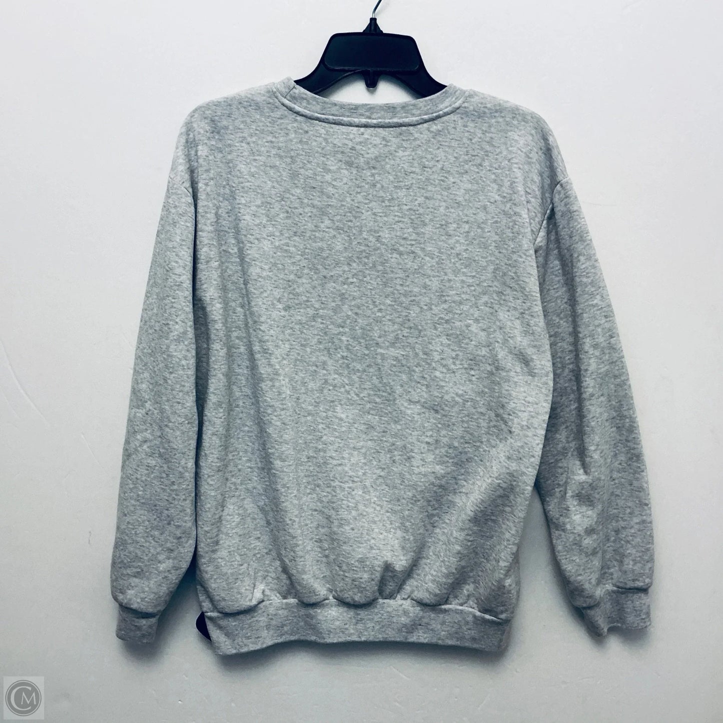 Sweatshirt Crewneck By Disney Store In Grey, Size: M