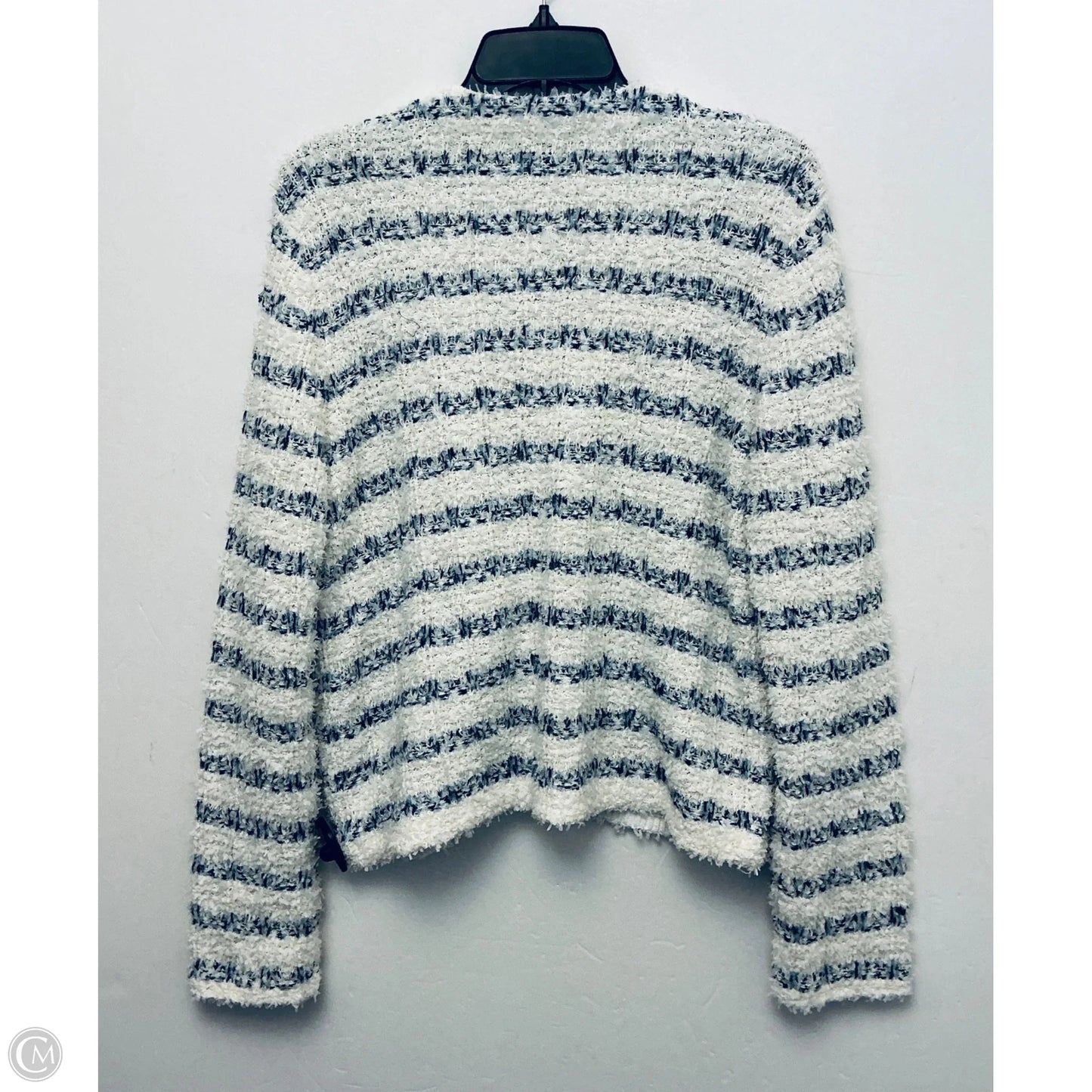 Sweater By Ann Taylor In Striped Pattern, Size: L