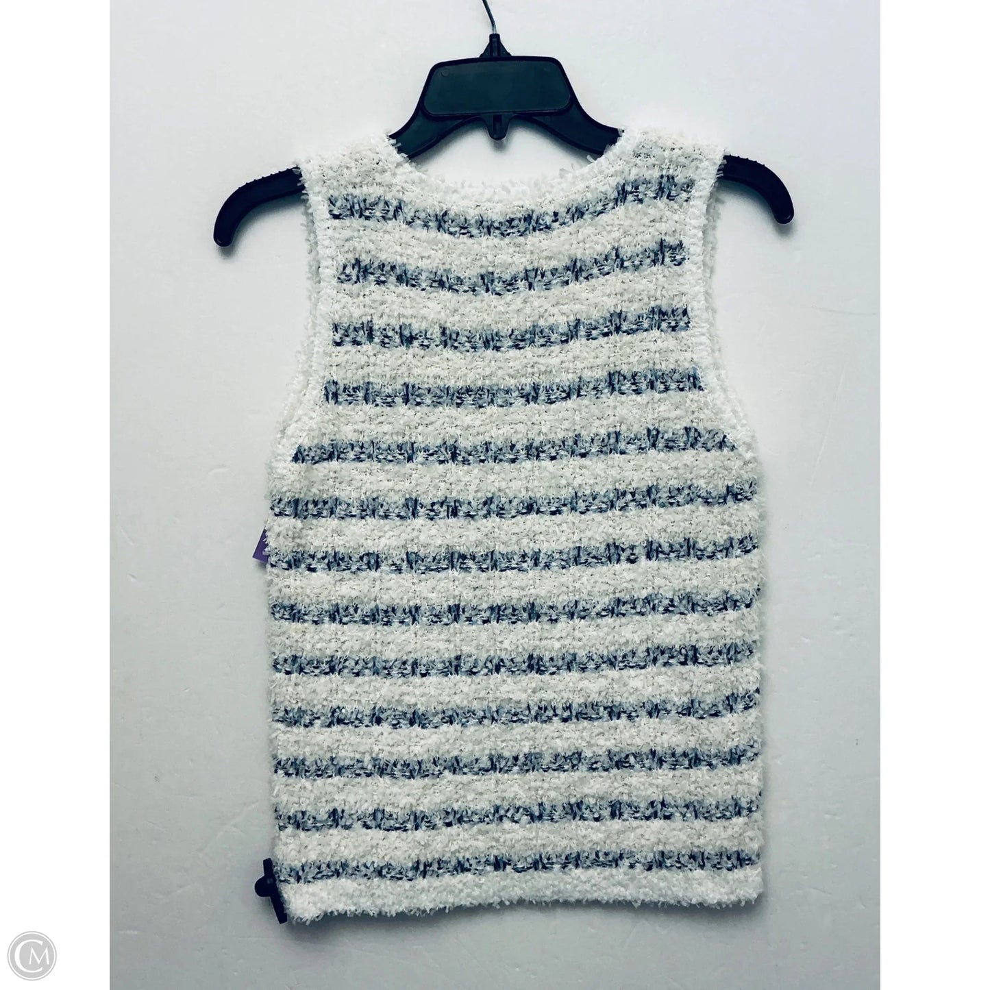 Top Sleeveless By Ann Taylor In Striped Pattern, Size: M