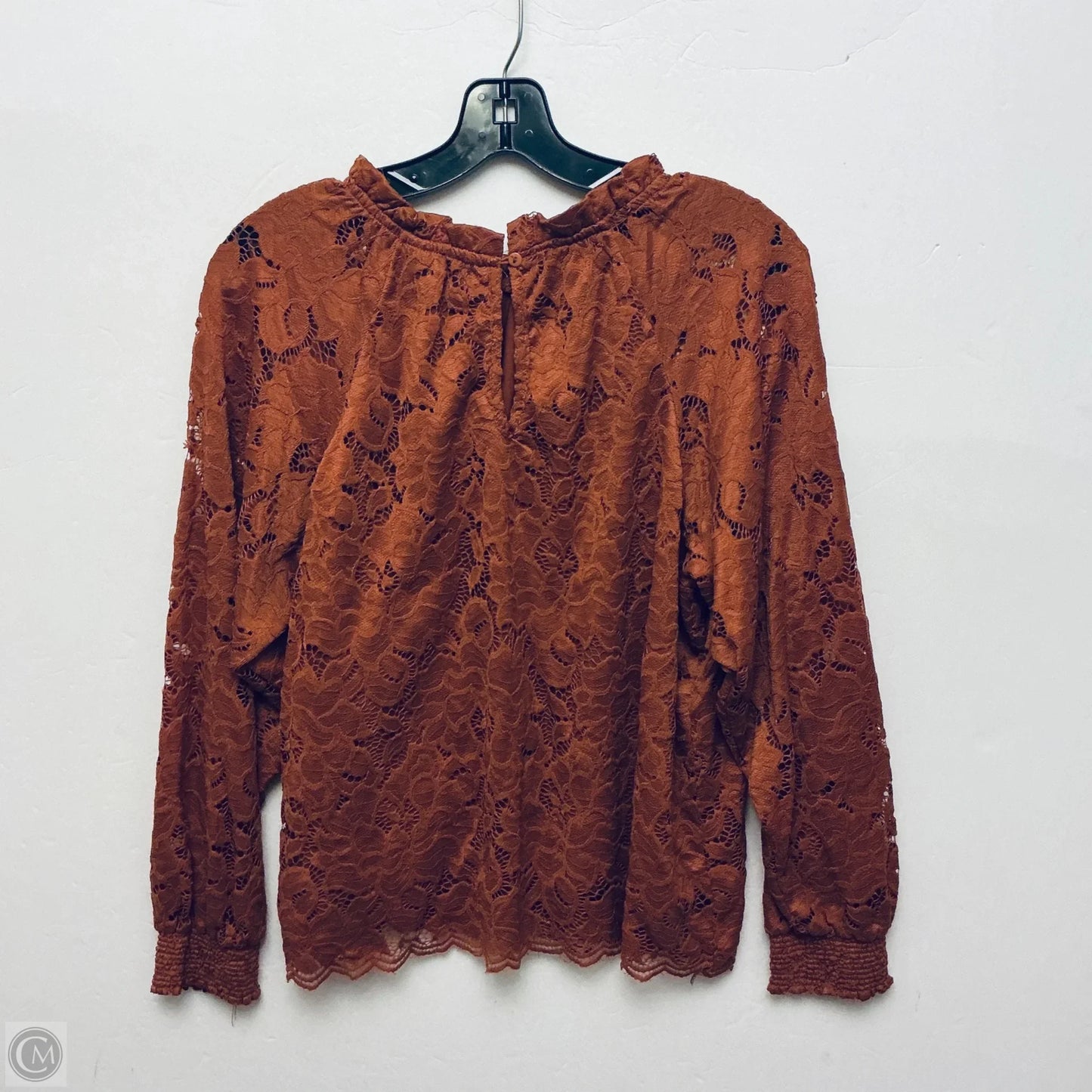 Top Long Sleeve By Clothes Mentor In Orange, Size: M