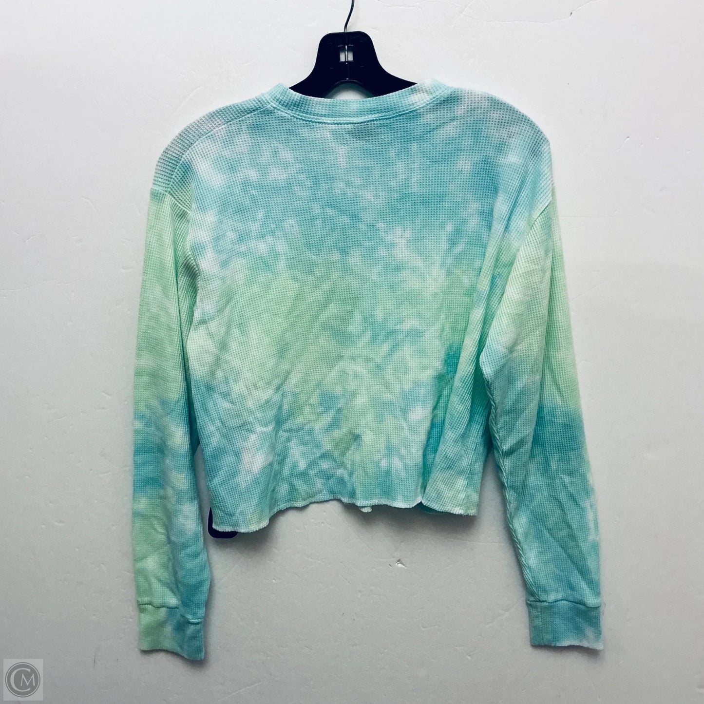 Top Long Sleeve Basic By Wild Fable In Tie Dye Print, Size: S
