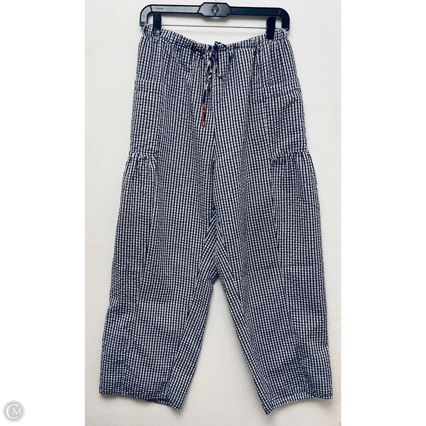 Pants Set 2pc By Bucketlist In Checkered Pattern, Size: M