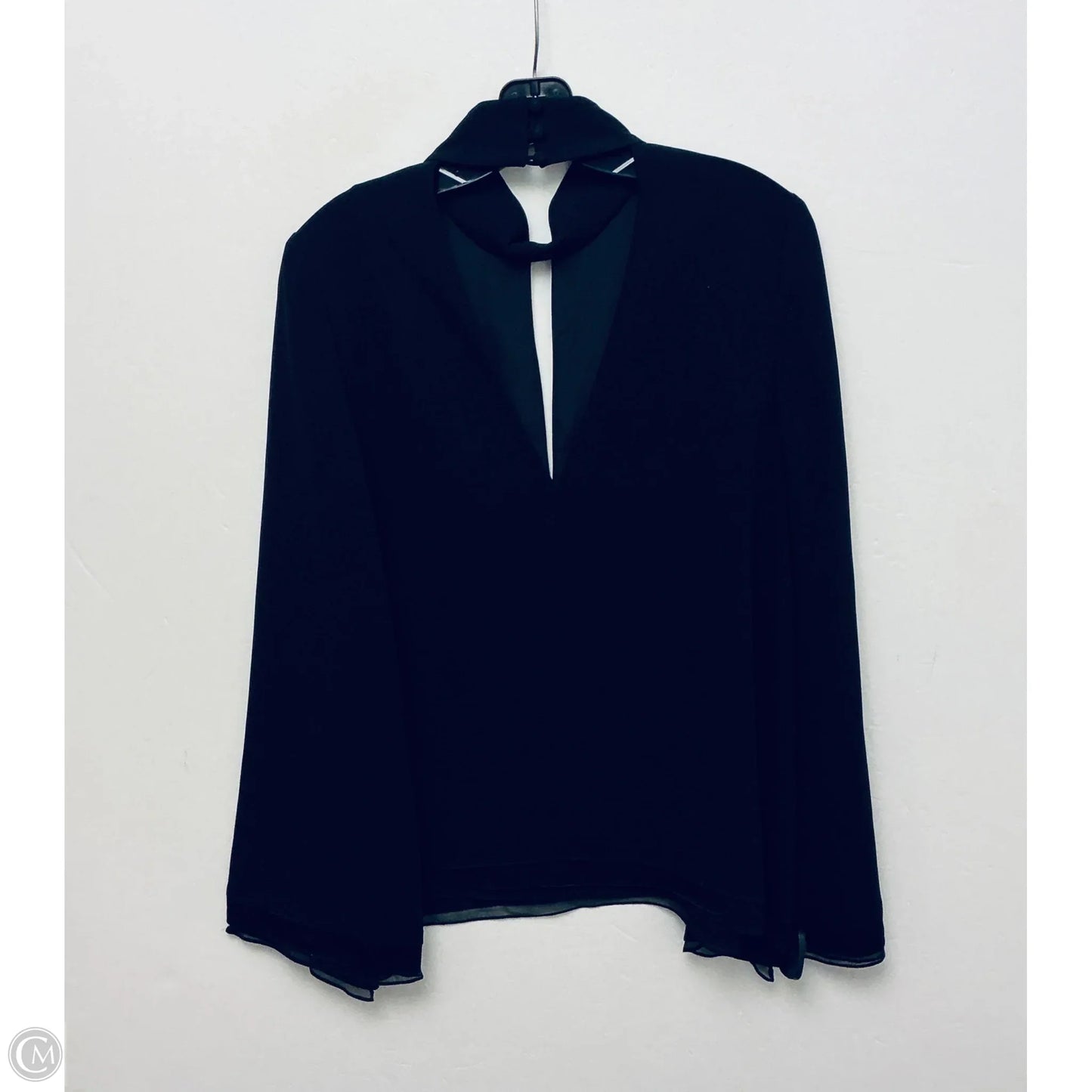 Top Long Sleeve By Cinc A Sept In Black, Size: M