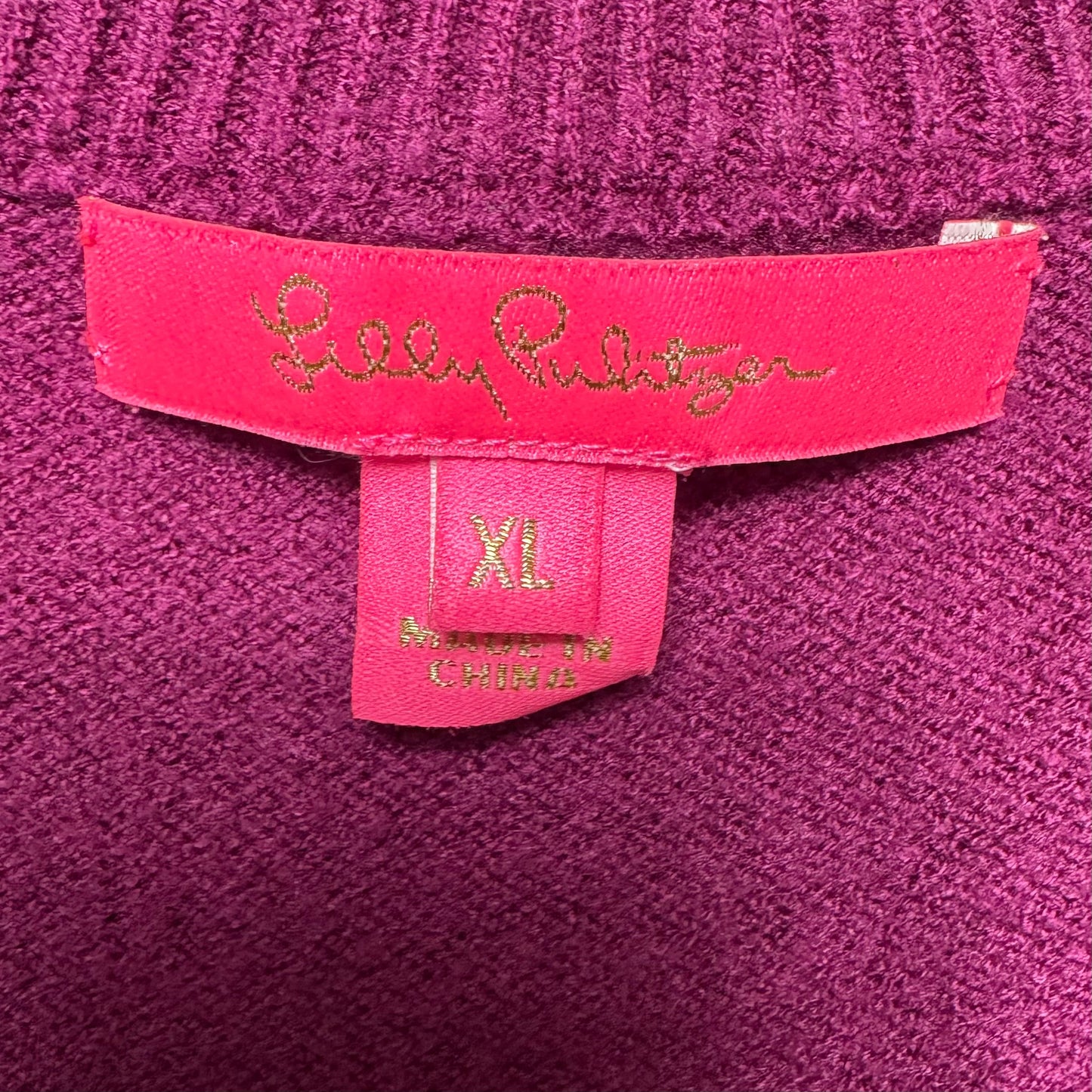 Sweater Designer By Lilly Pulitzer In Purple, Size: Xl