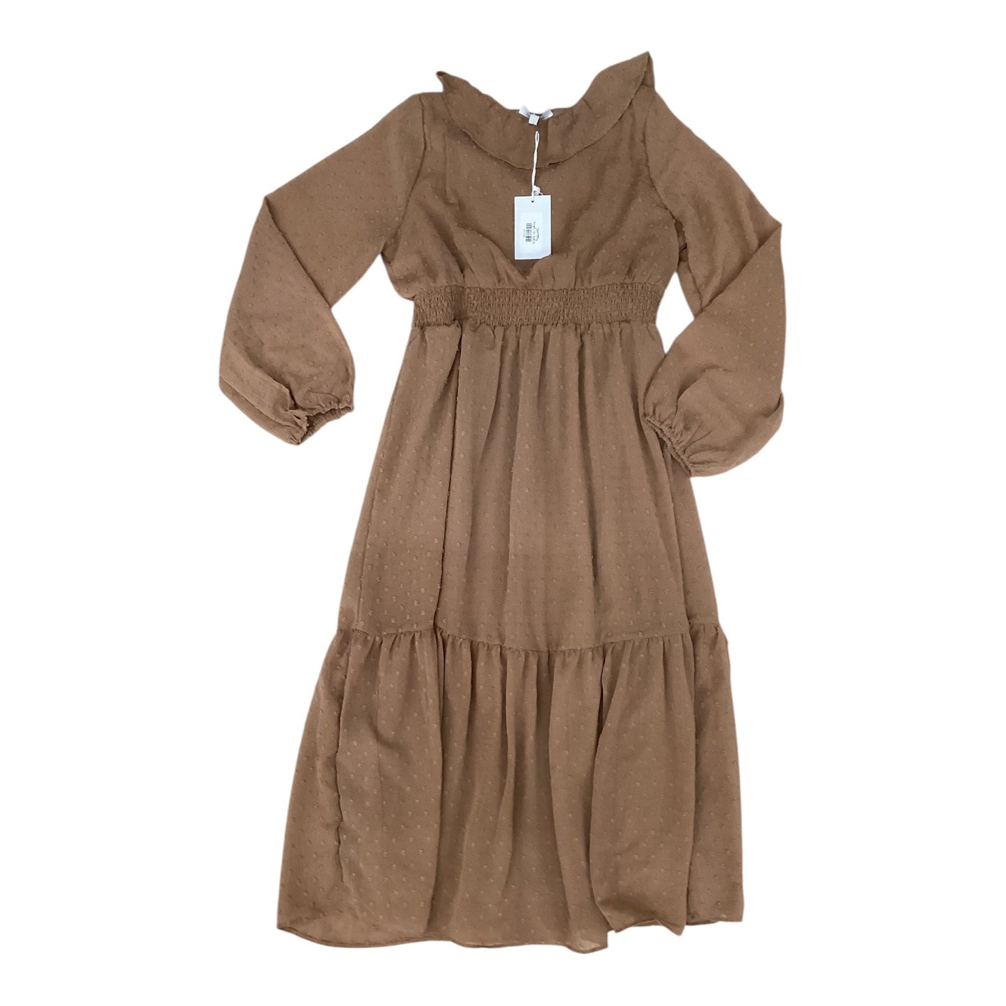 Dress Casual Maxi By Poleci In Brown, Size:M