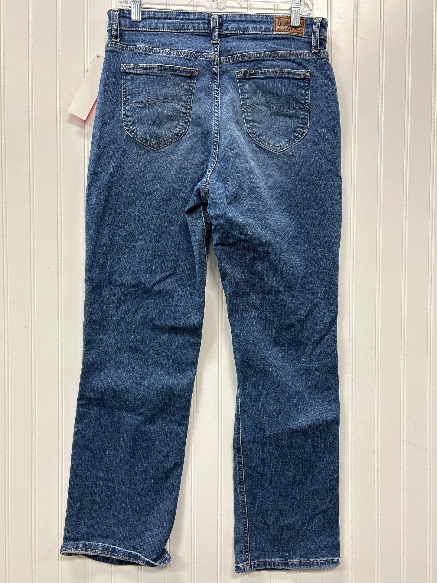 Jeans Straight By Lee In Blue Denim, Size:10