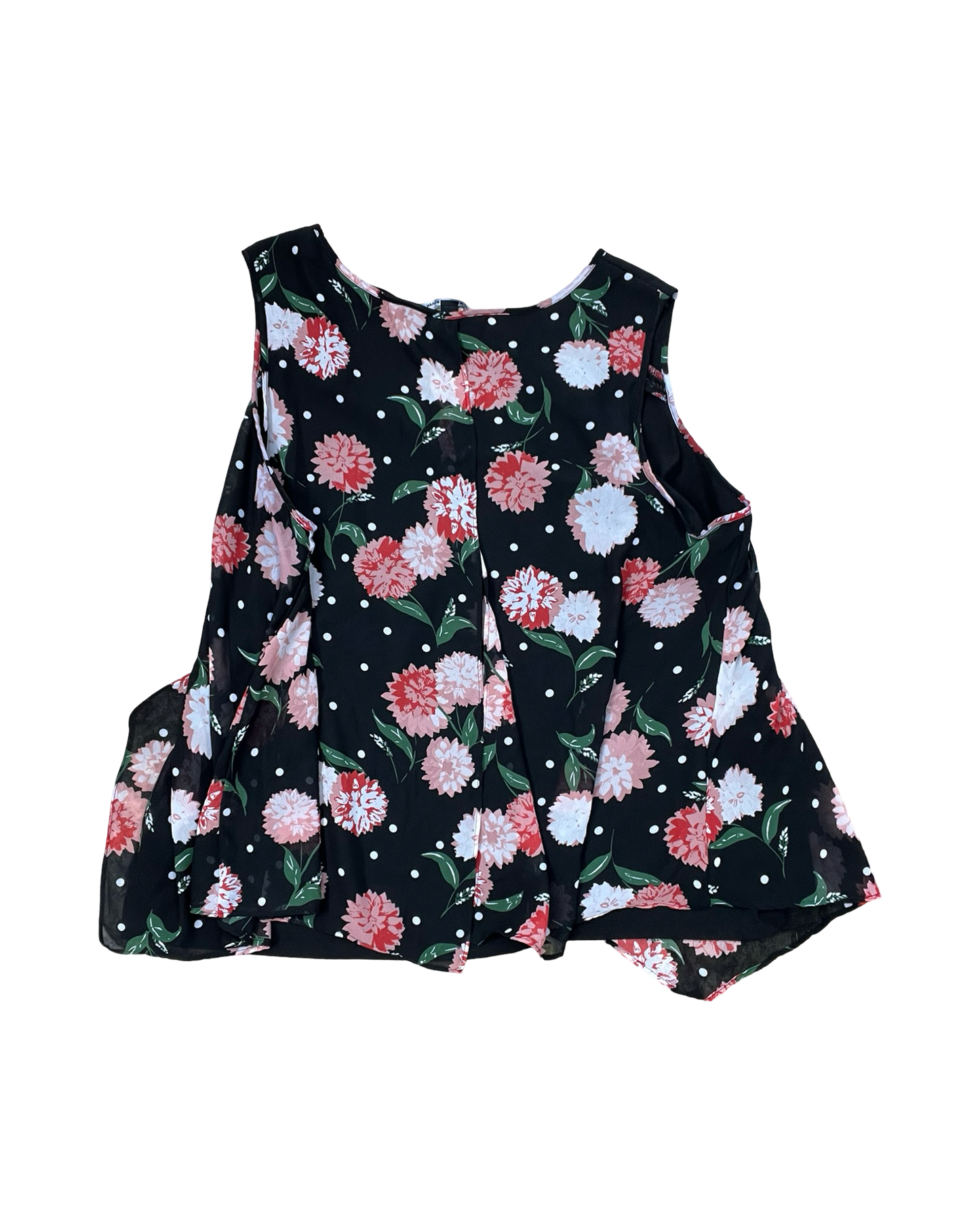 Top Sleeveless By Zac And Rachel In Black & Pink, Size:2X