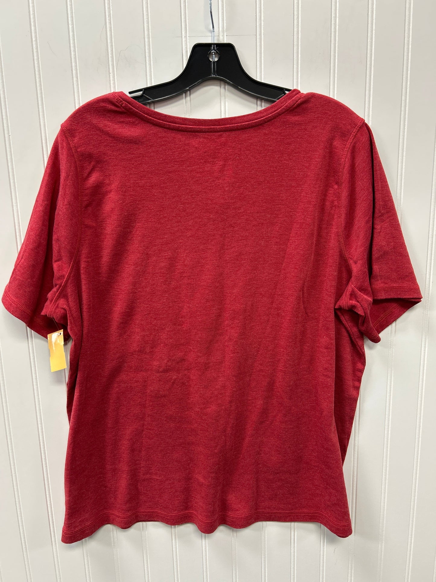Top Ss Basic By Cj Banks In Red, Size:1X