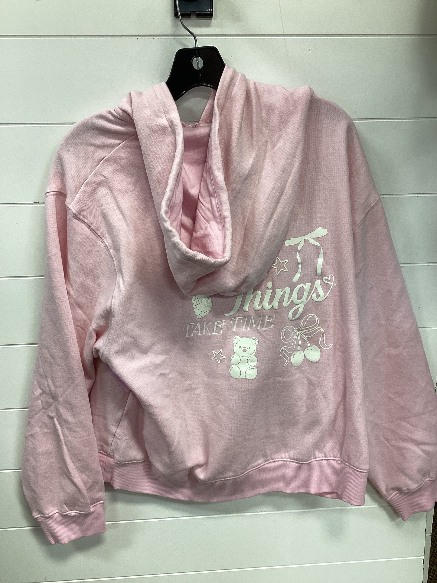 Sweatshirt Hoodie By Aeropostale In Pink, Size:M