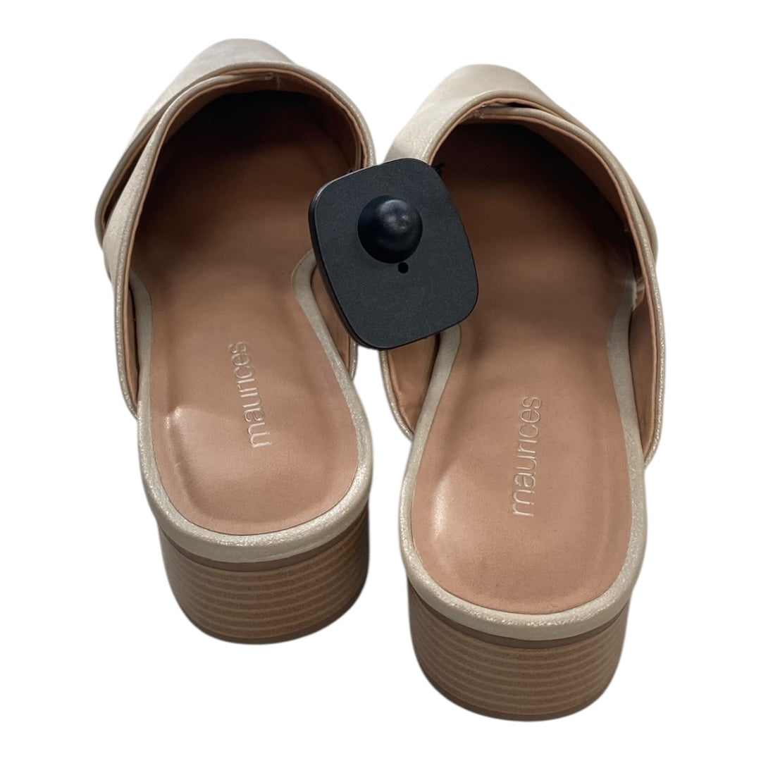 Shoes Heels Block By Maurices In Gold, Size:8.5