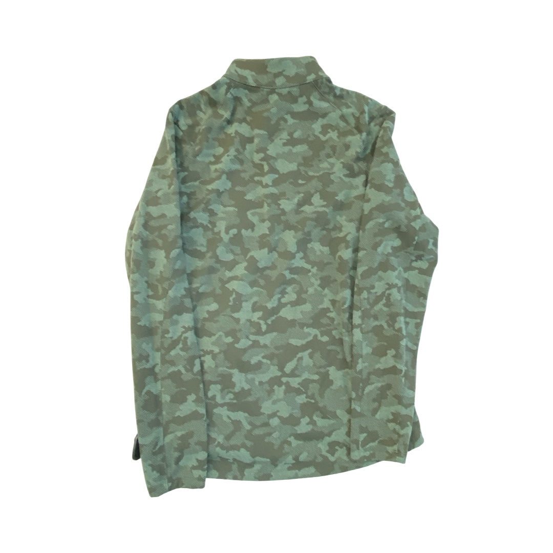 Athletic Top Ls Collar By Lululemon In Camouflage Print, Size:M