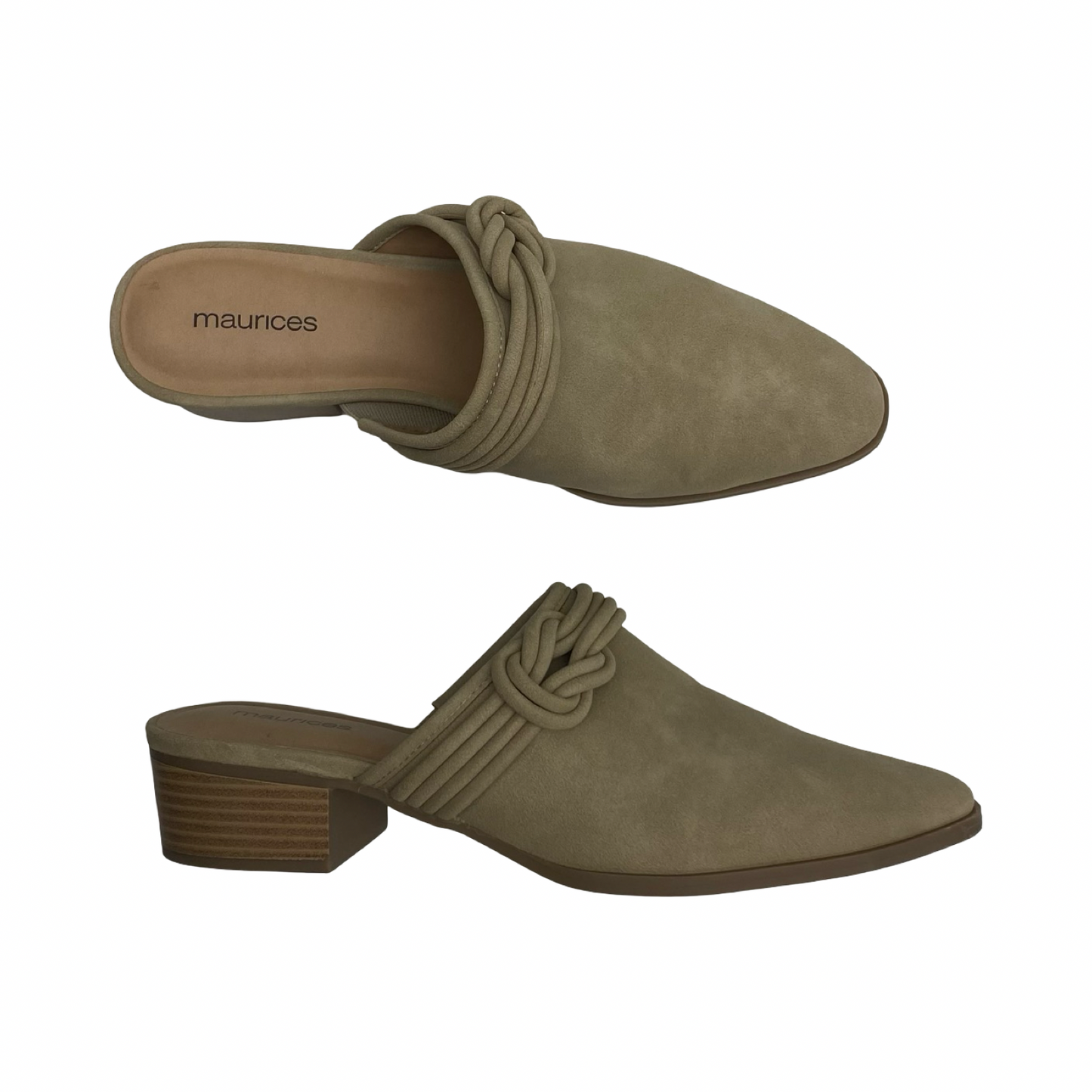 Shoes Heels Block By Maurices In Tan, Size:9.5