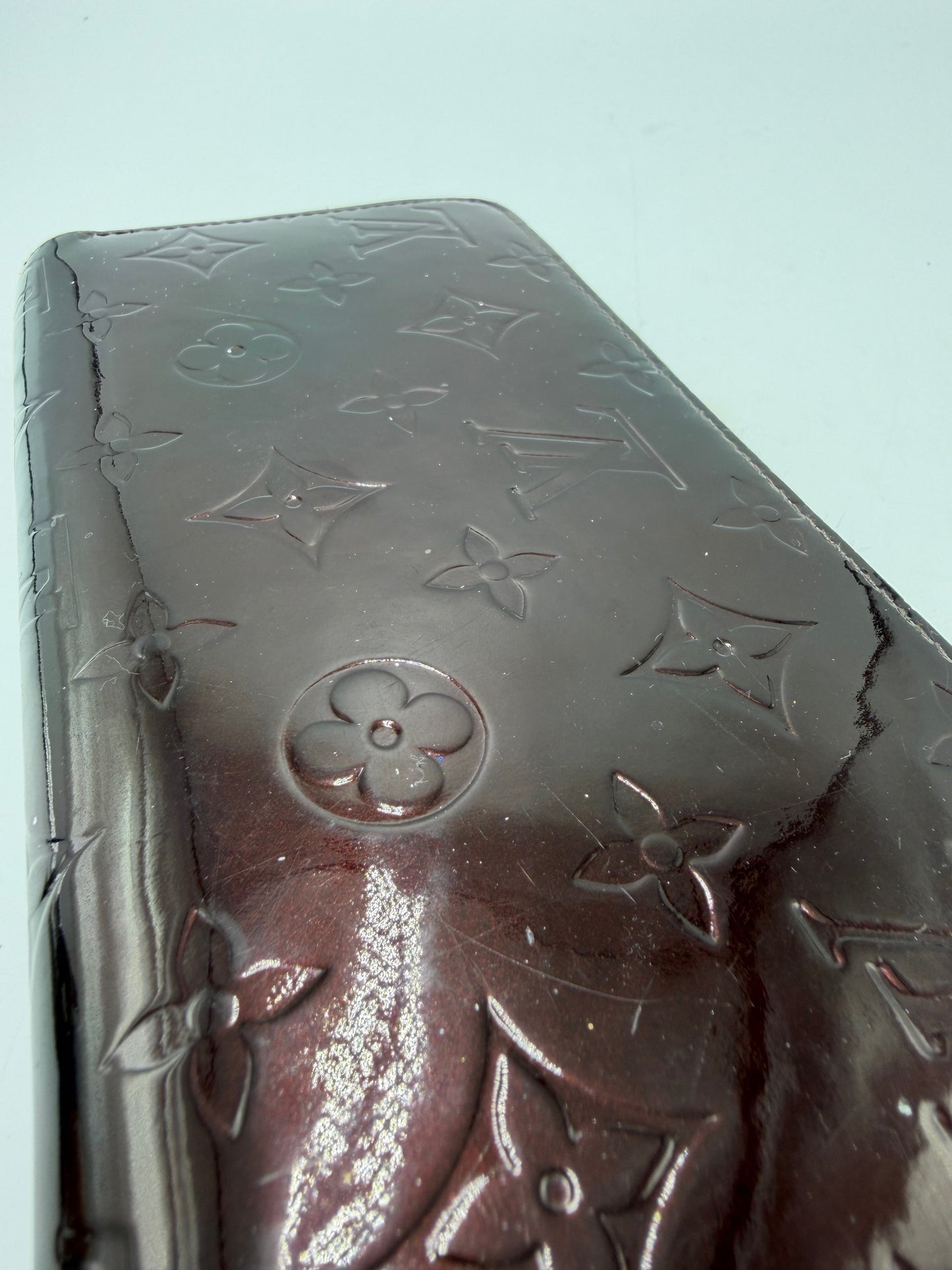 Louis Vuitton Zippy Vernis Patent Leather Luxury Wallet