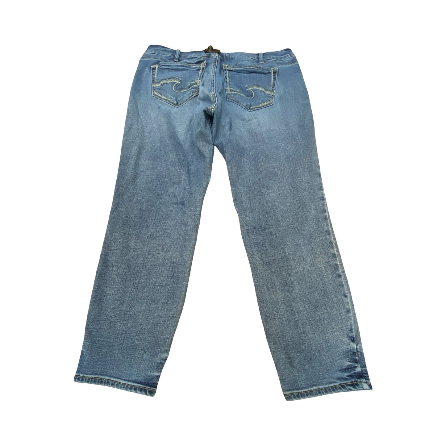 Jeans Straight By Silverwear In Blue Denim, Size:2X