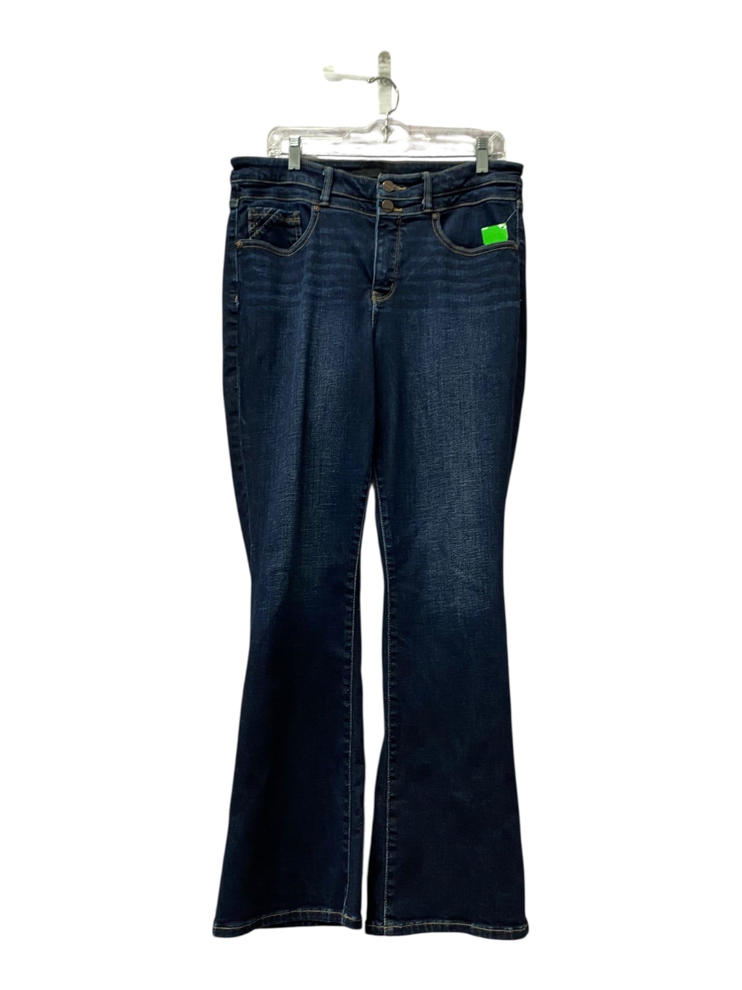 Jeans Boot Cut By Buckle Black In Blue Denim, Size:12