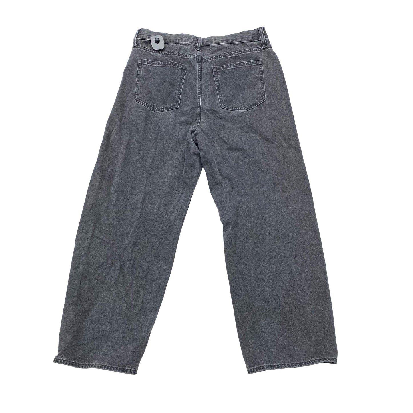 Jeans Wide Leg By Gap In Grey Denim, Size:14