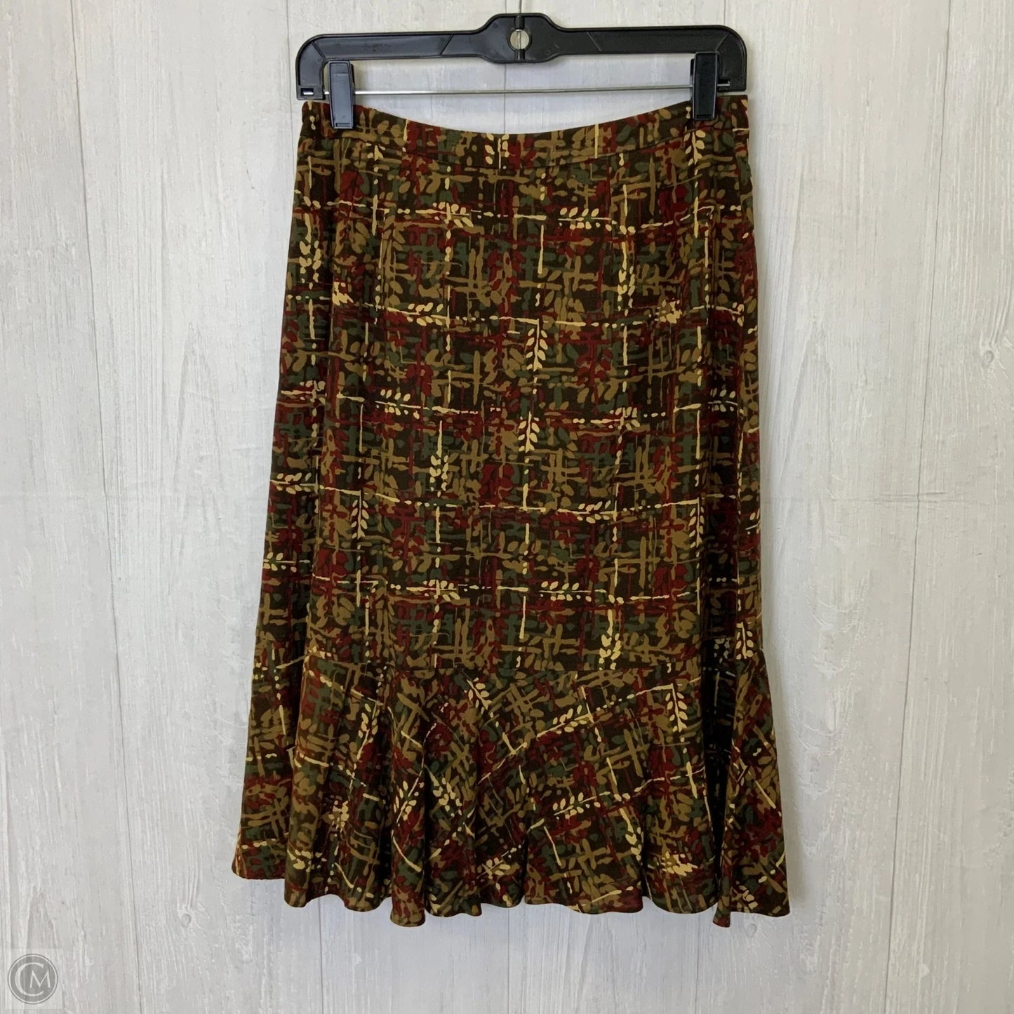 Skirt Midi By Loft In Brown, Size: S