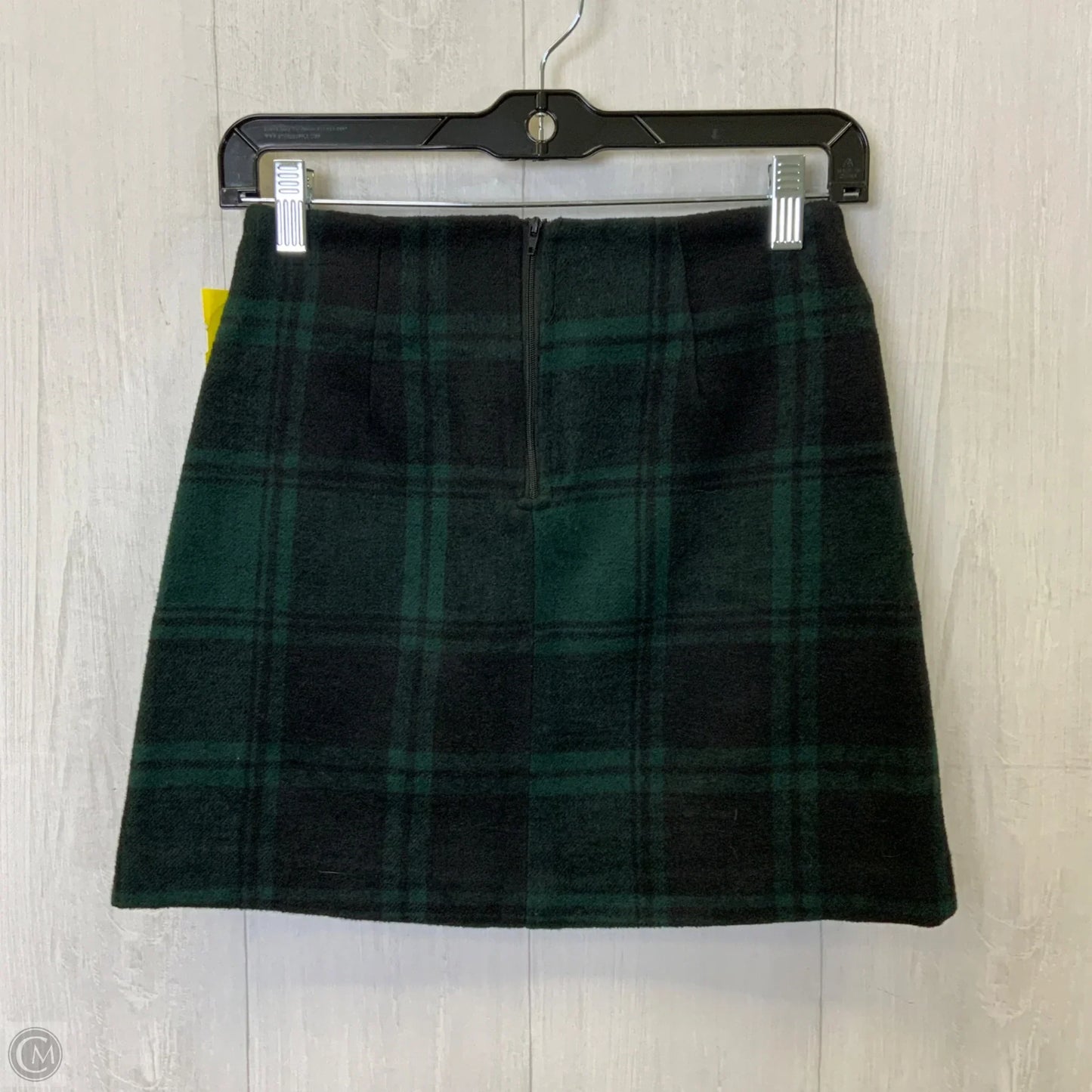 Skirt Mini & Short By Copper Key In Black & Green, Size: Xs