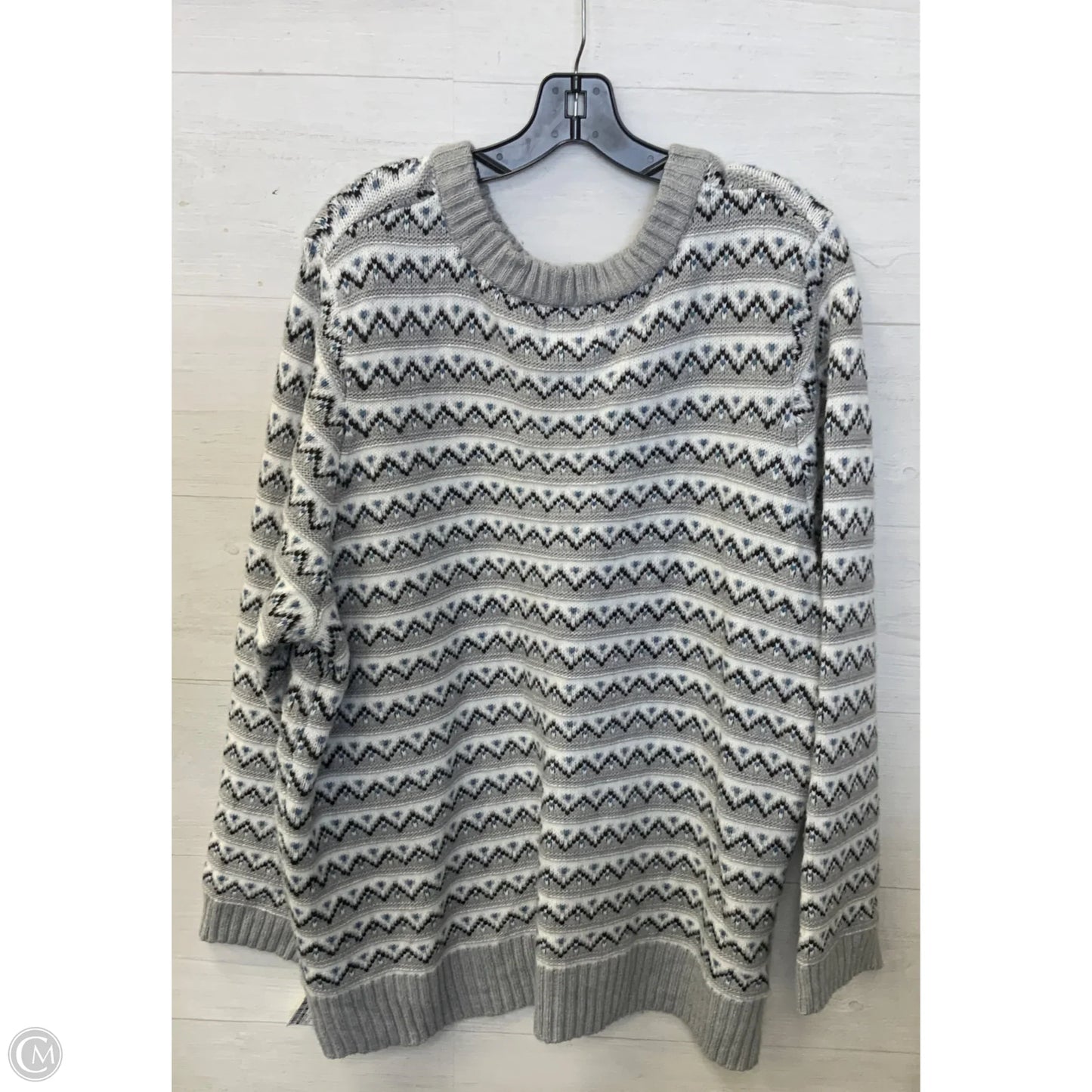 Sweater By Croft And Barrow In Striped Pattern, Size: 3x