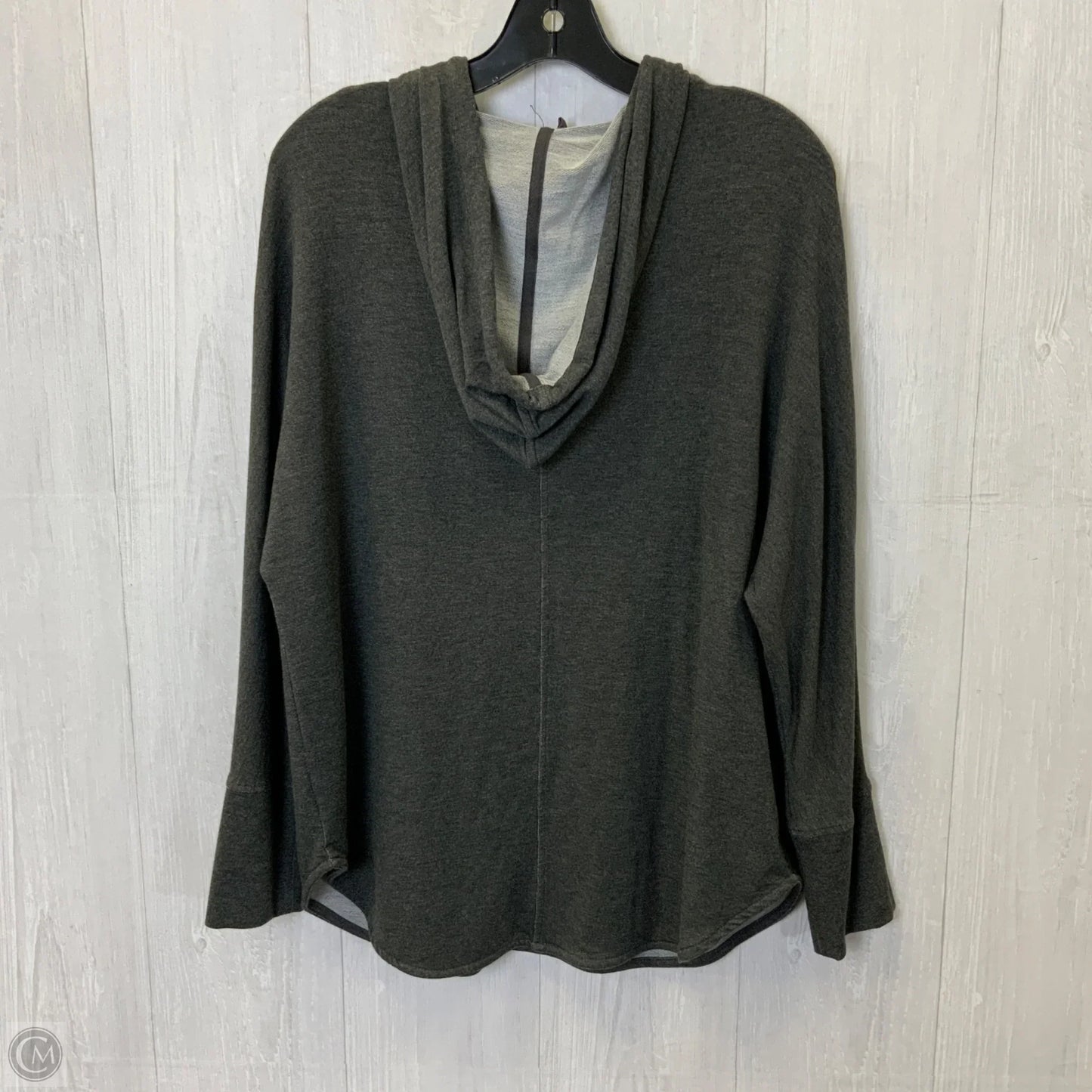 Sweatshirt Hoodie By Lou And Grey In Grey, Size: L
