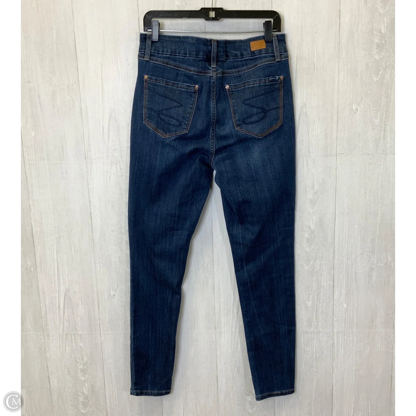 Jeans Skinny By Seven 7 In Blue, Size: 10