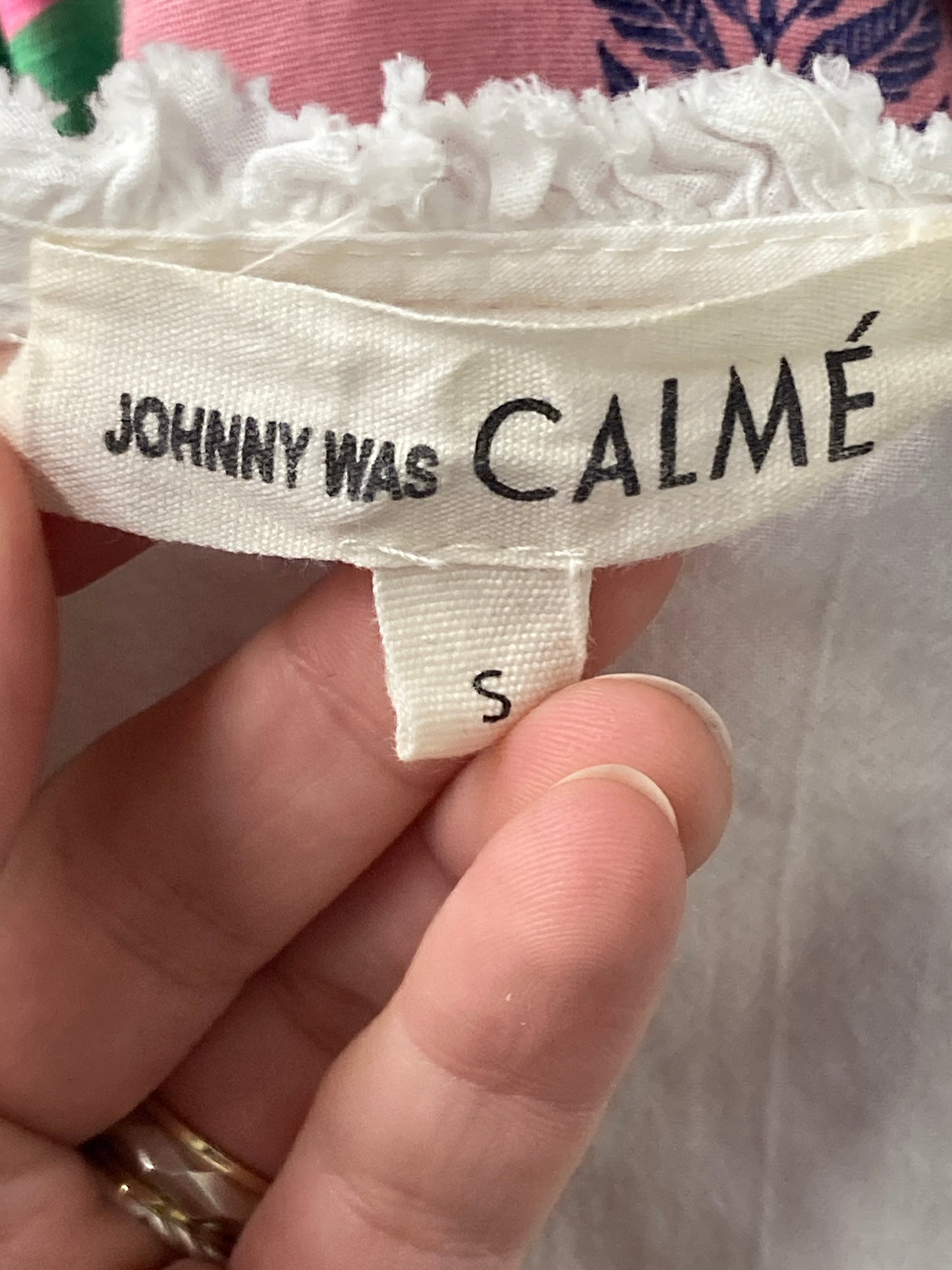 Top Ls By Johnny Was Calmé In White, Size:S