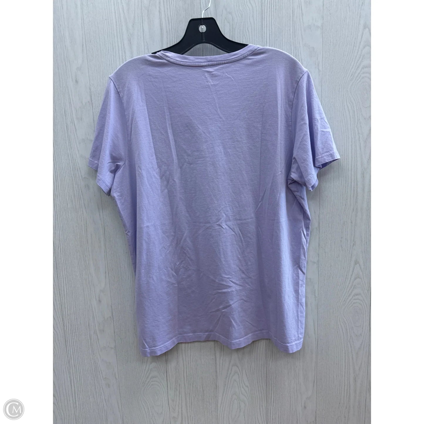 Top Short Sleeve By Lands End In Purple, Size: L