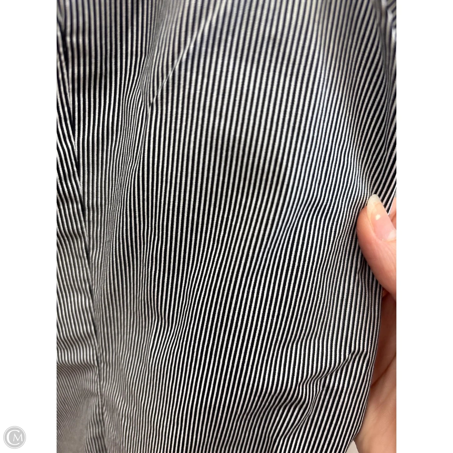 Top Sleeveless By Coldwater Creek In Black & White, Size: 10