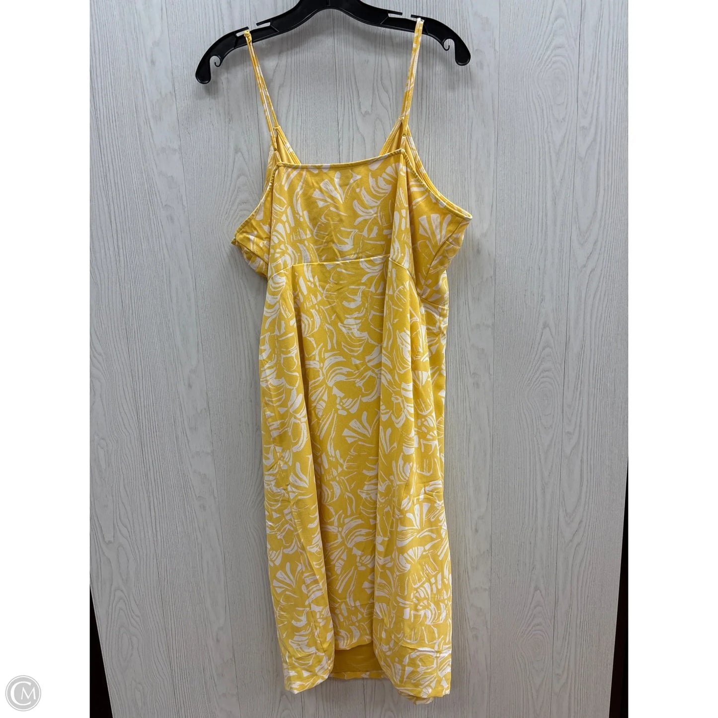 Dress Casual Midi By Nine West In Yellow, Size: Xl