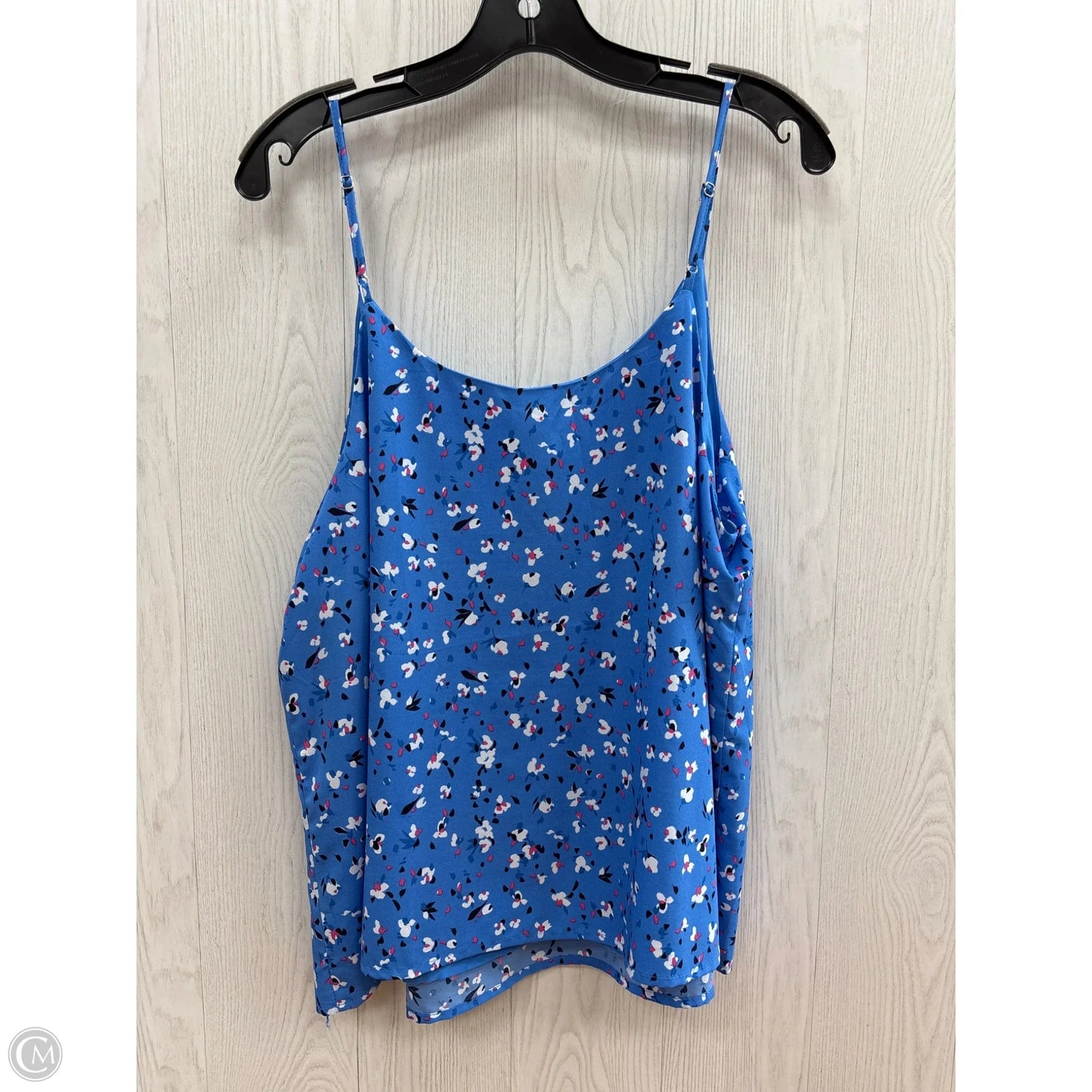 Top Sleeveless By A New Day In Blue & White, Size: Xxl