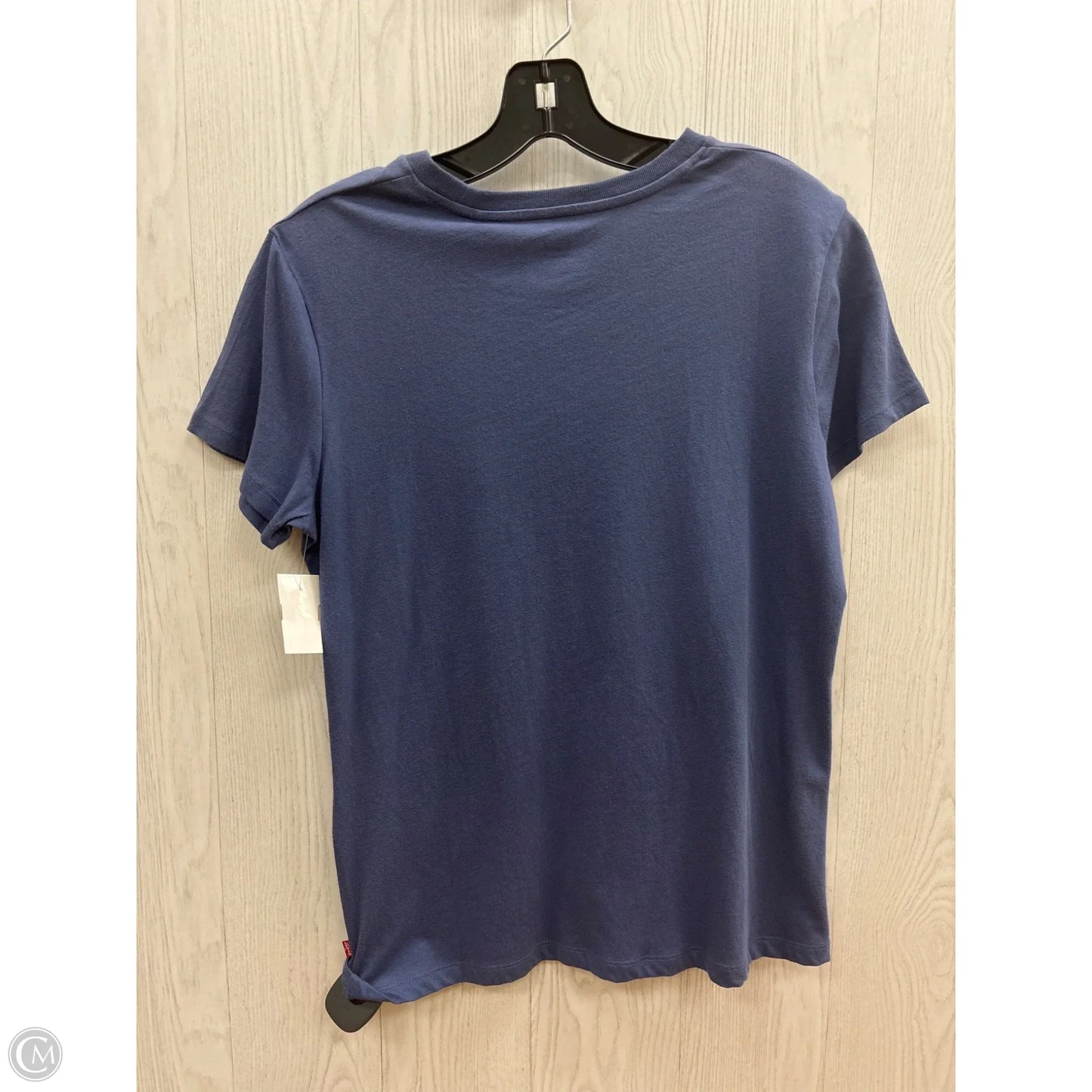Top Short Sleeve By Levis In Blue, Size: M
