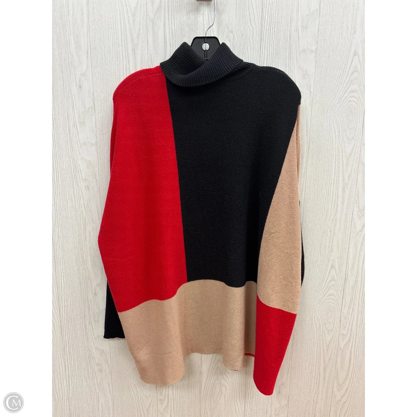 Sweater By White Birch In Black & Red, Size: S