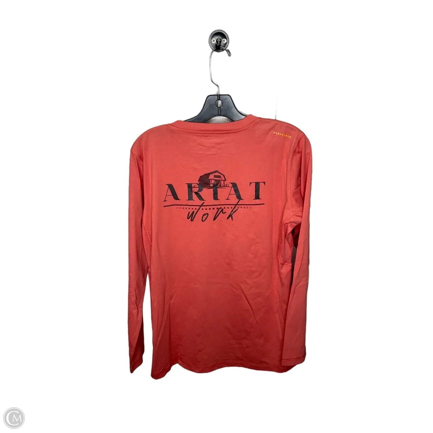 Top Long Sleeve By Ariat In Pink, Size: M
