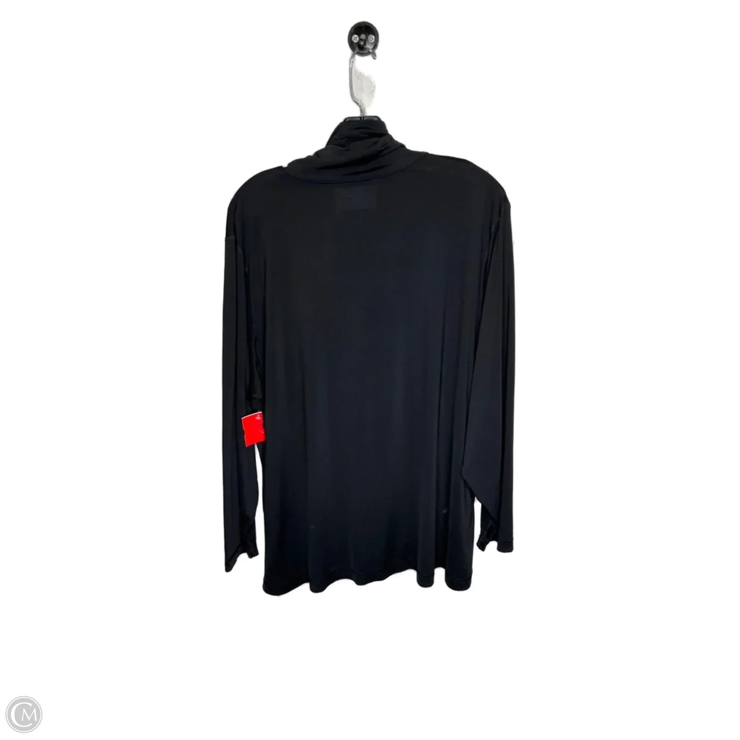 Top Long Sleeve Basic By Lands End In Black, Size: 3x