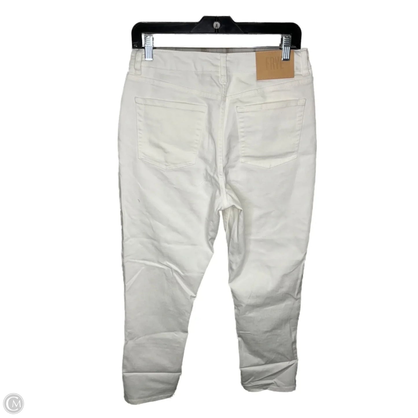 Jeans Designer By Frye In White Denim, Size: 6