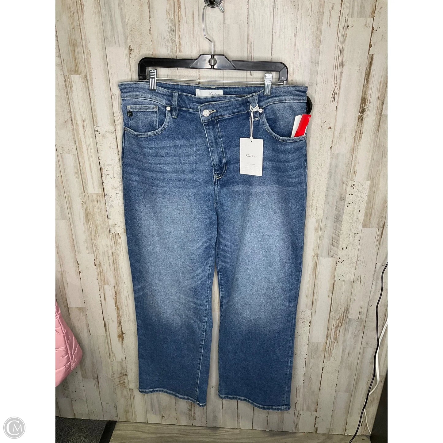 Jeans Straight By Kancan In Blue Denim, Size: 16